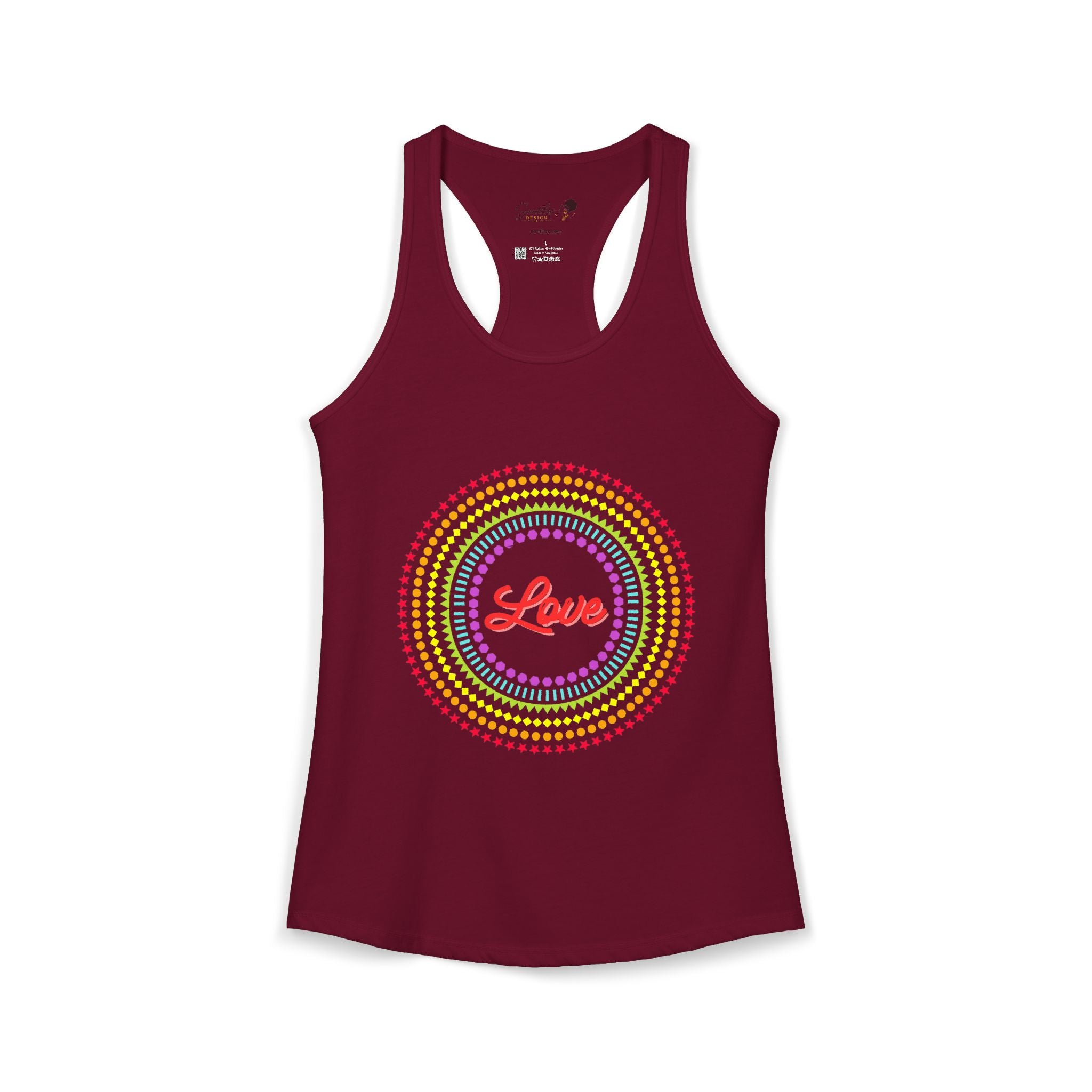 "Love" Women's Ideal Racerback Tank