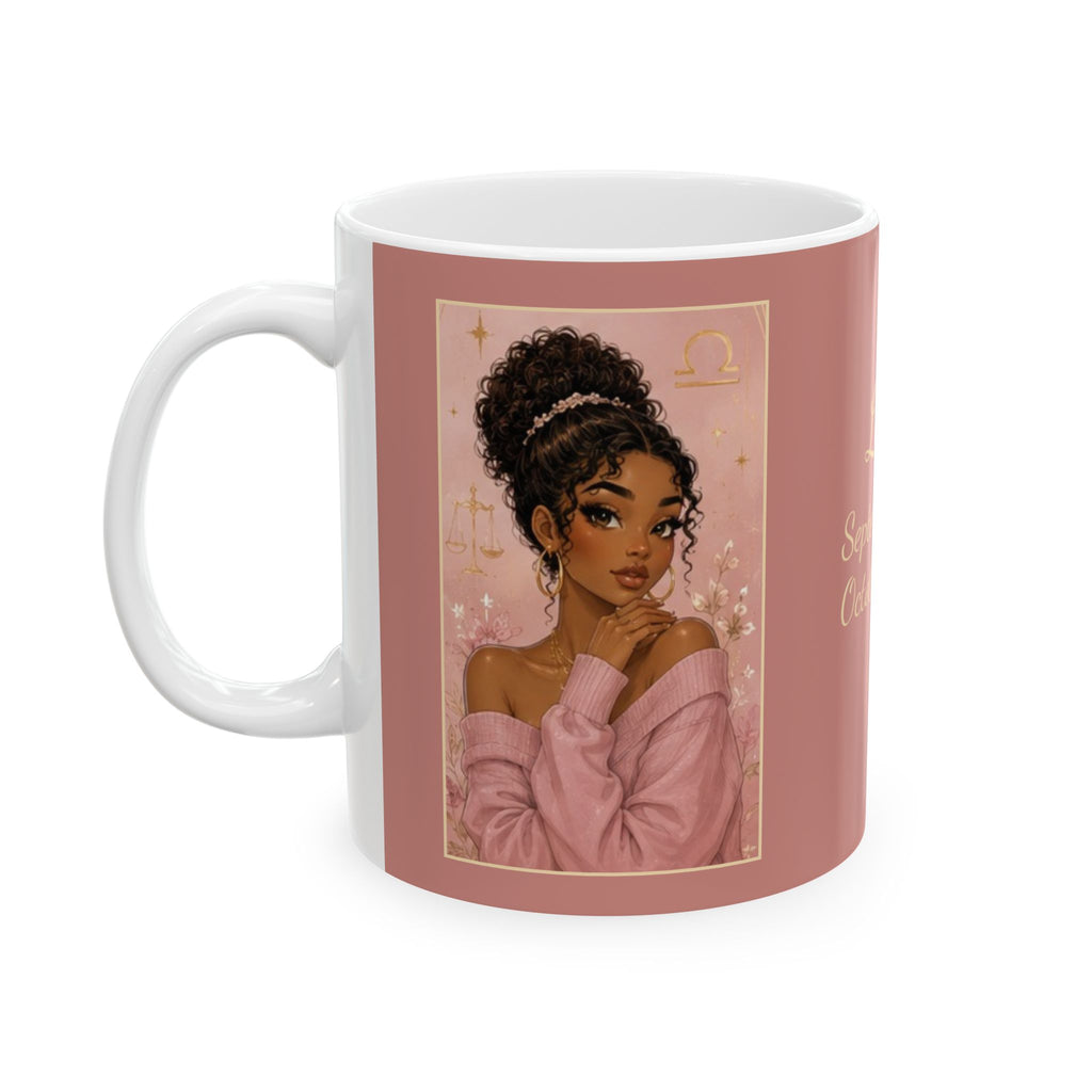 Libra Zodiac Sign Ceramic Mug — Coffee Mug (11oz)
