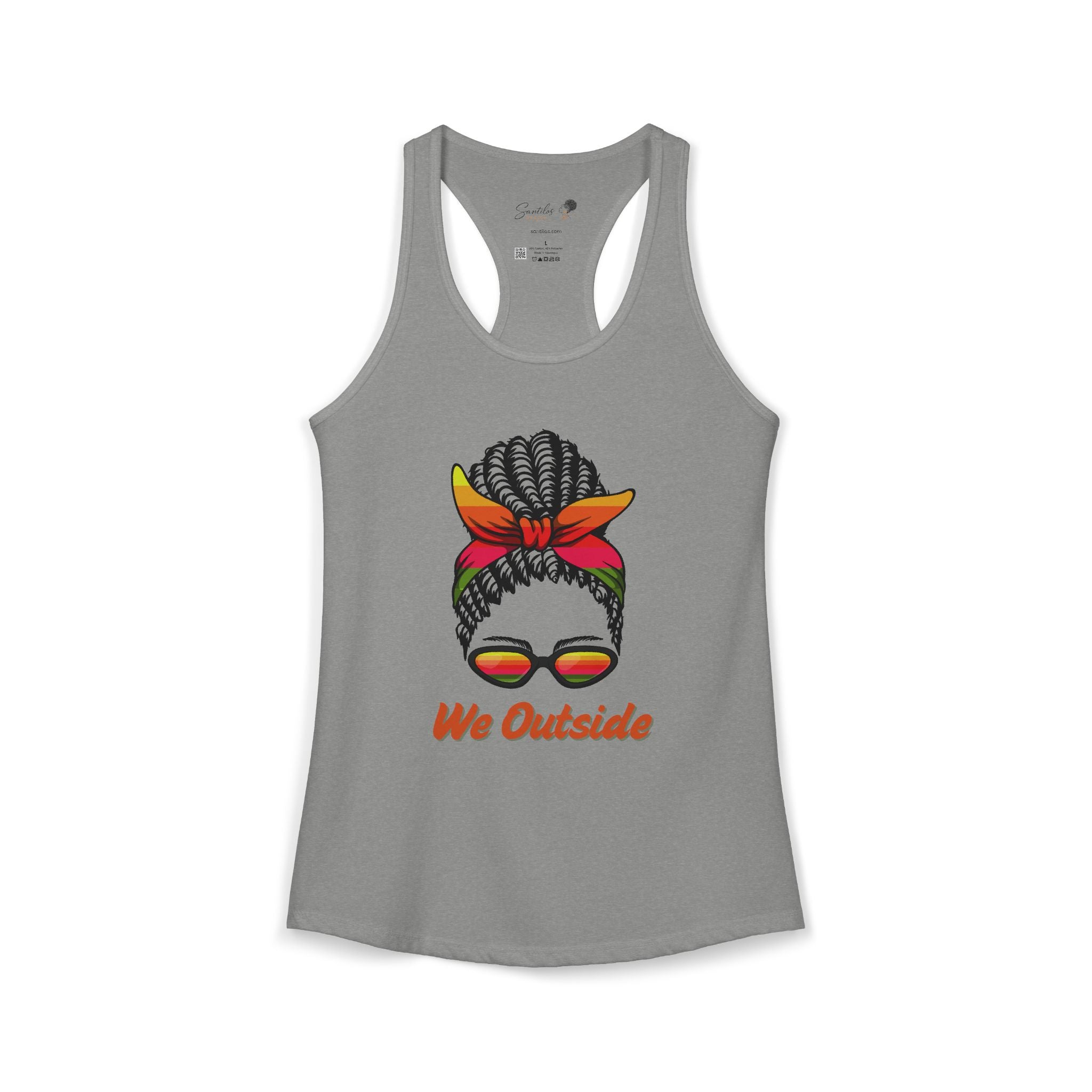 "We Outside" Women's Ideal Racerback Tank