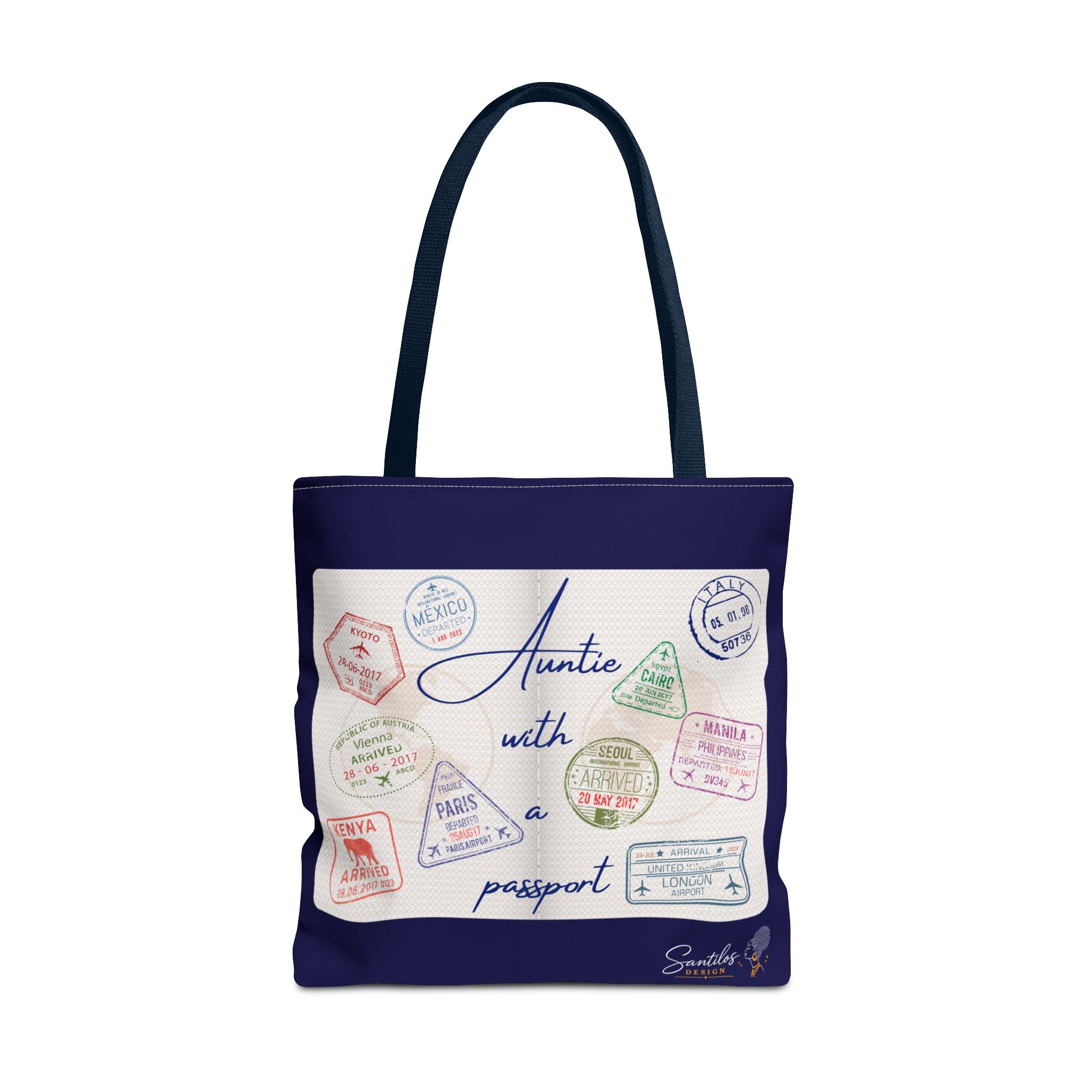 Auntie With a Passport — Statement Tote Bag