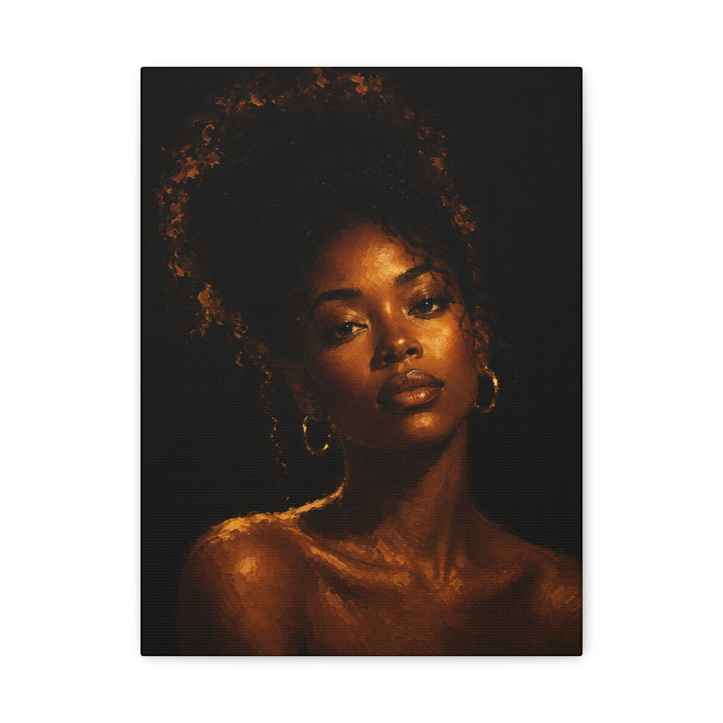 Golden Serenity — Matte Stretched Wall Art