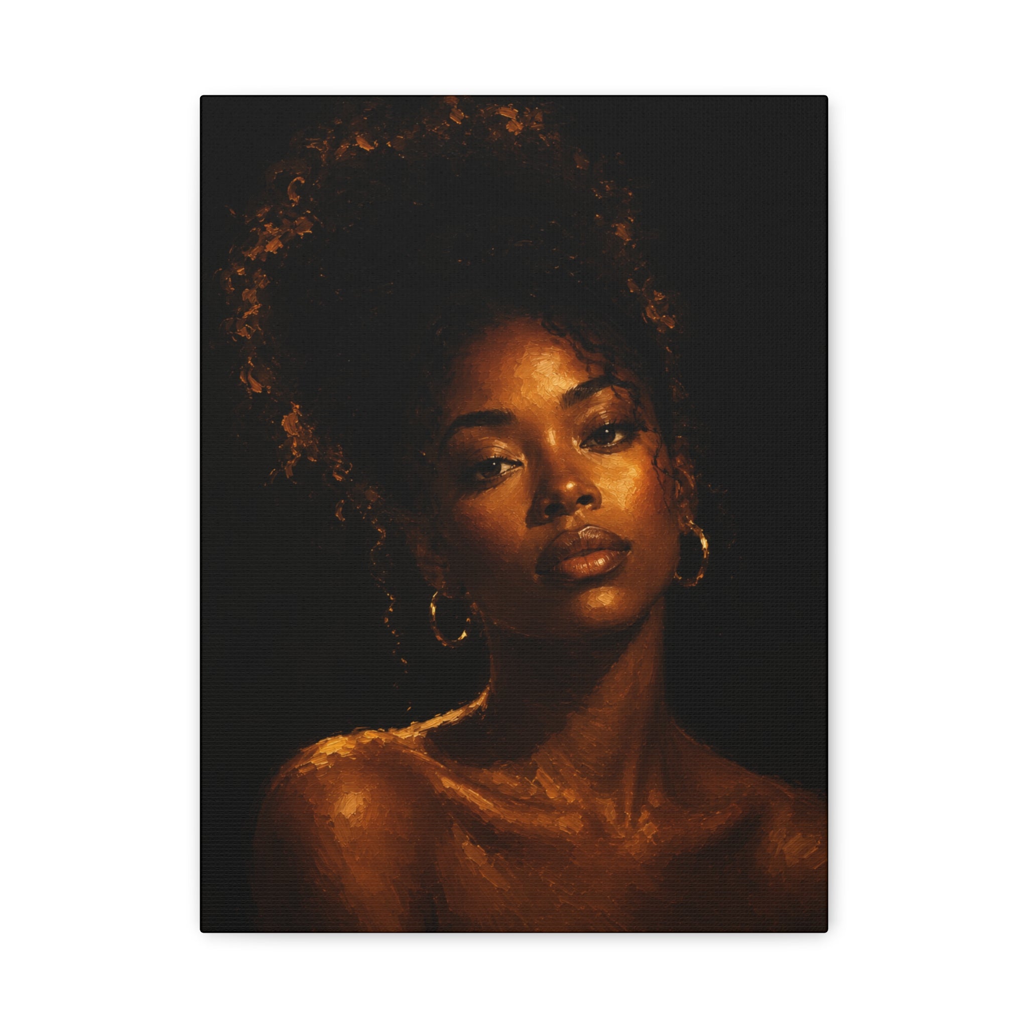 Golden Serenity — Matte Stretched Wall Art