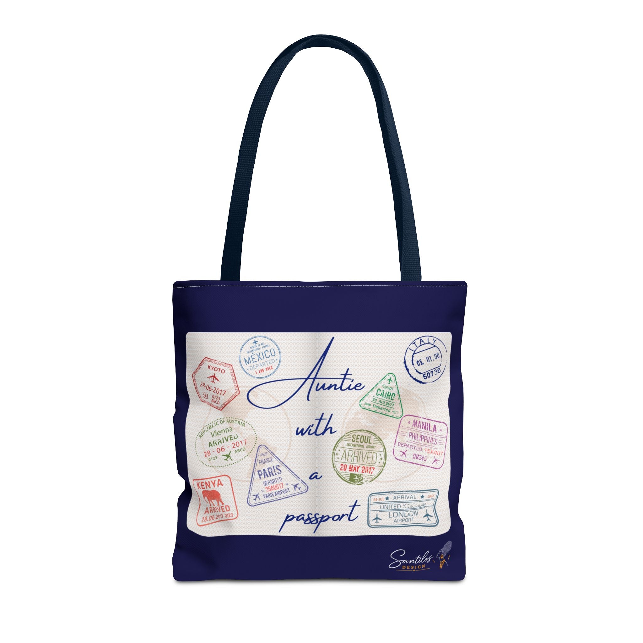Auntie With a Passport — Statement Tote Bag