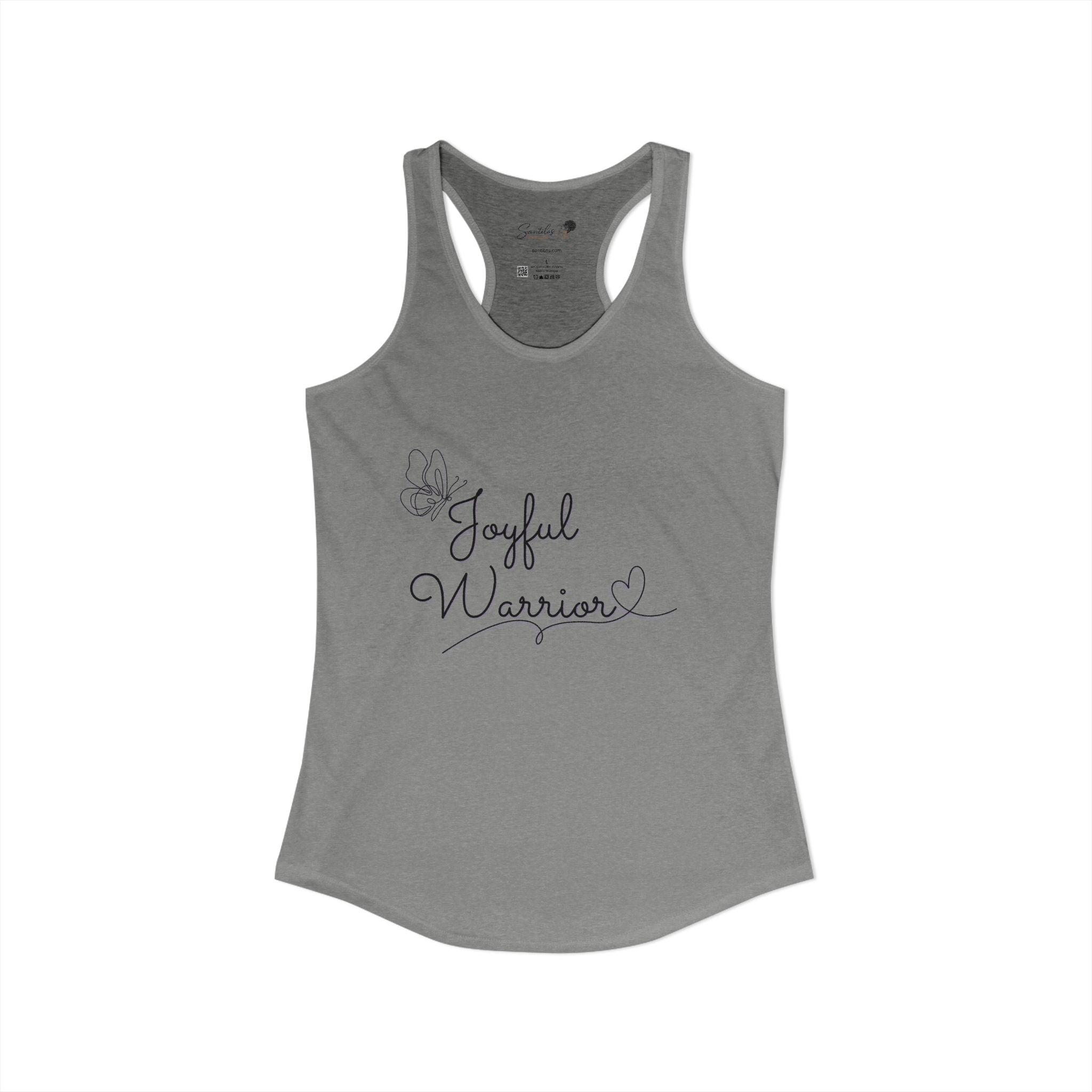 "Joyful Warrior" Women's Ideal Racerback Tank