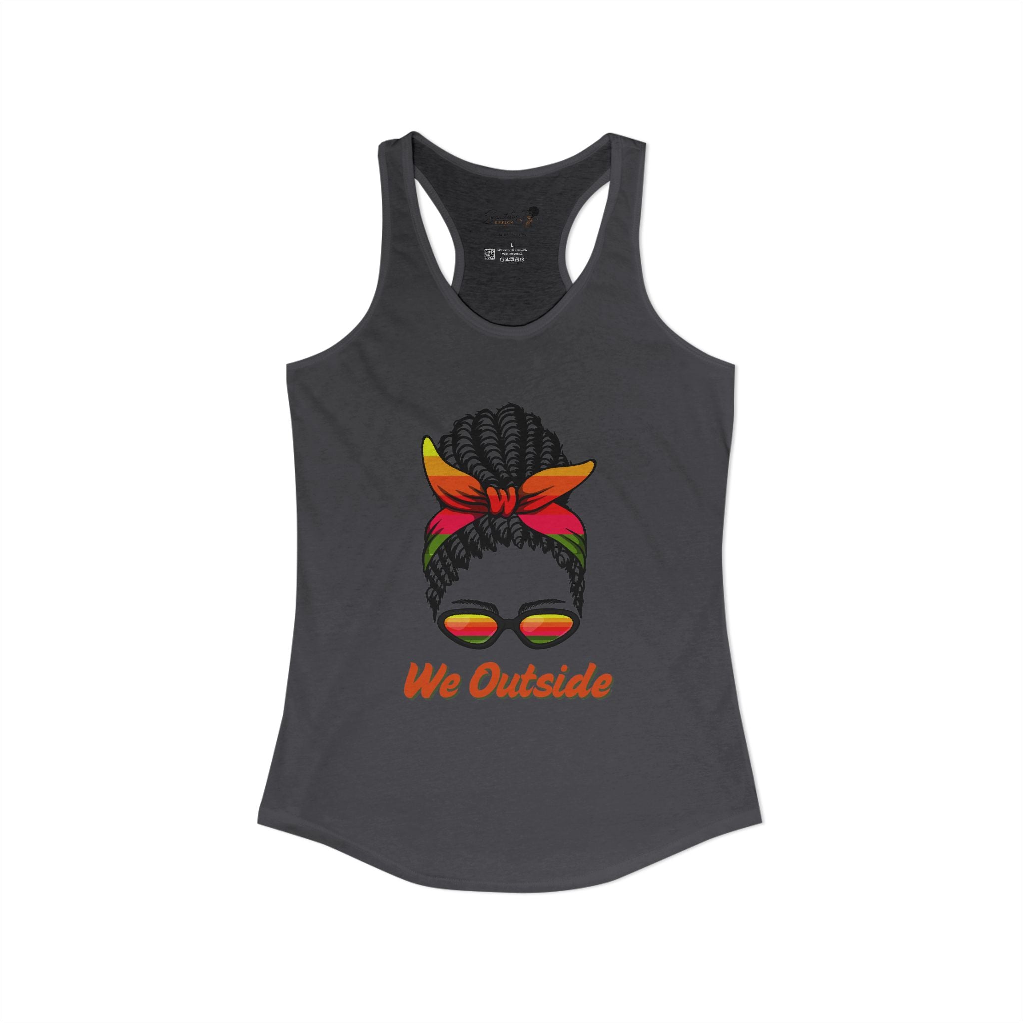 "We Outside" Women's Ideal Racerback Tank