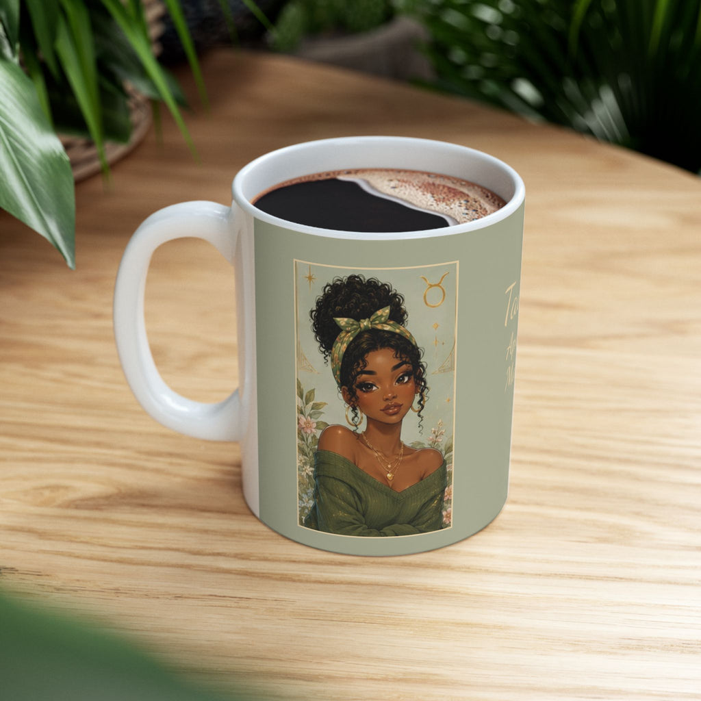 Taurus Zodiac Sign Ceramic Mug — Coffee Mug (11oz)
