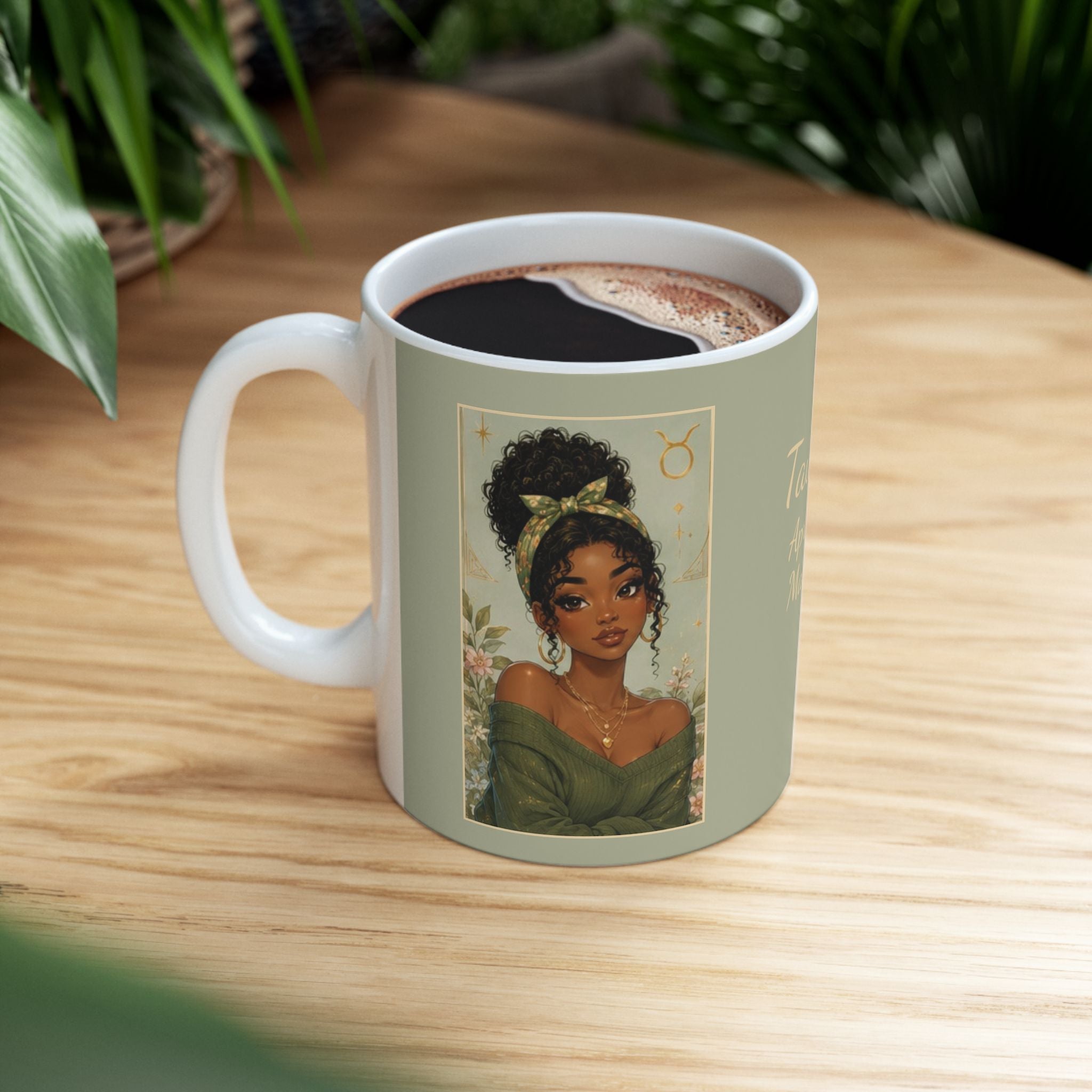 Taurus Zodiac Sign Ceramic Mug — Coffee Mug (11oz)