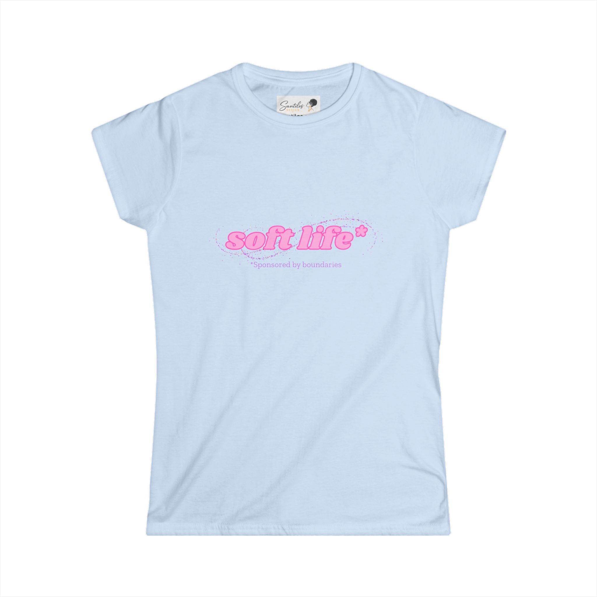 Soft Life Sponsored by Boundaries - Women's Round Neck Tee