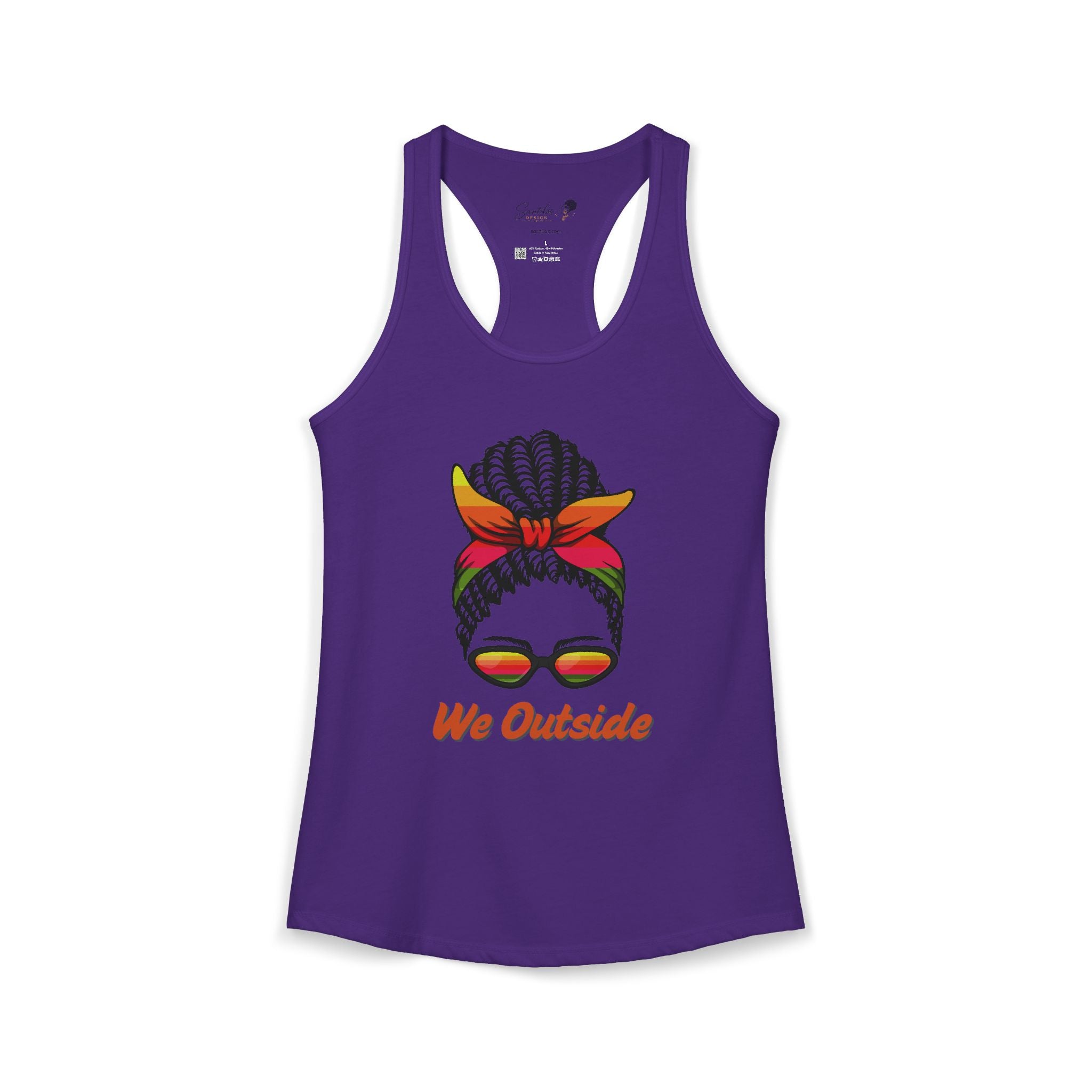 "We Outside" Women's Ideal Racerback Tank