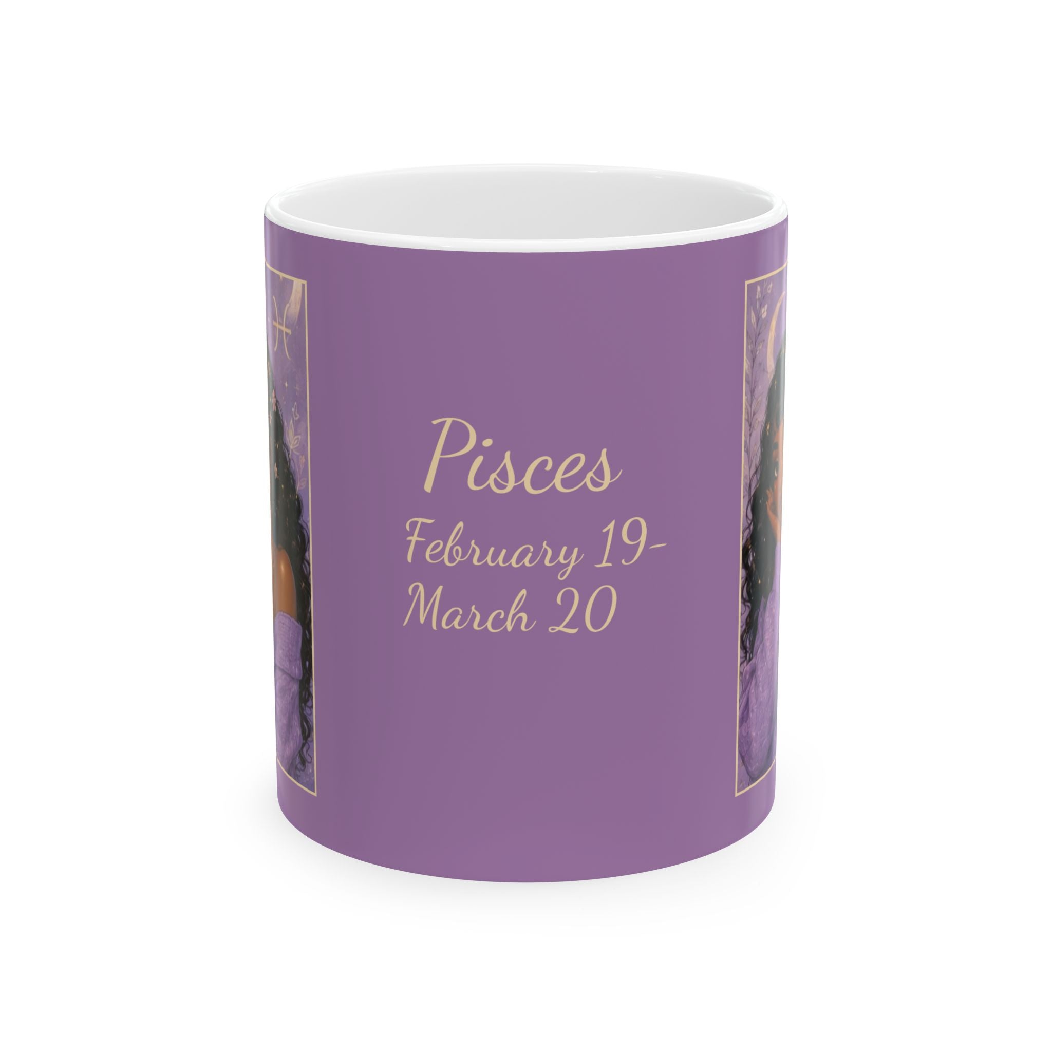 Pisces Zodiac Sign Ceramic Mug — Coffee Mug (11oz)