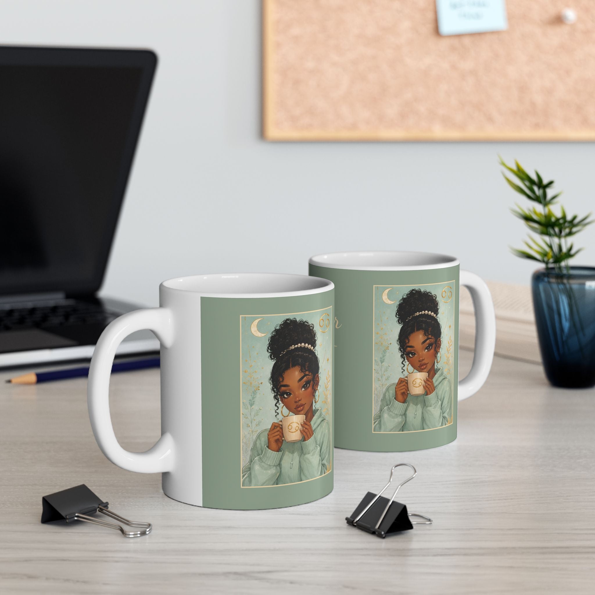 Cancer Zodiac Sign Ceramic Mug — Coffee Mug (11oz)