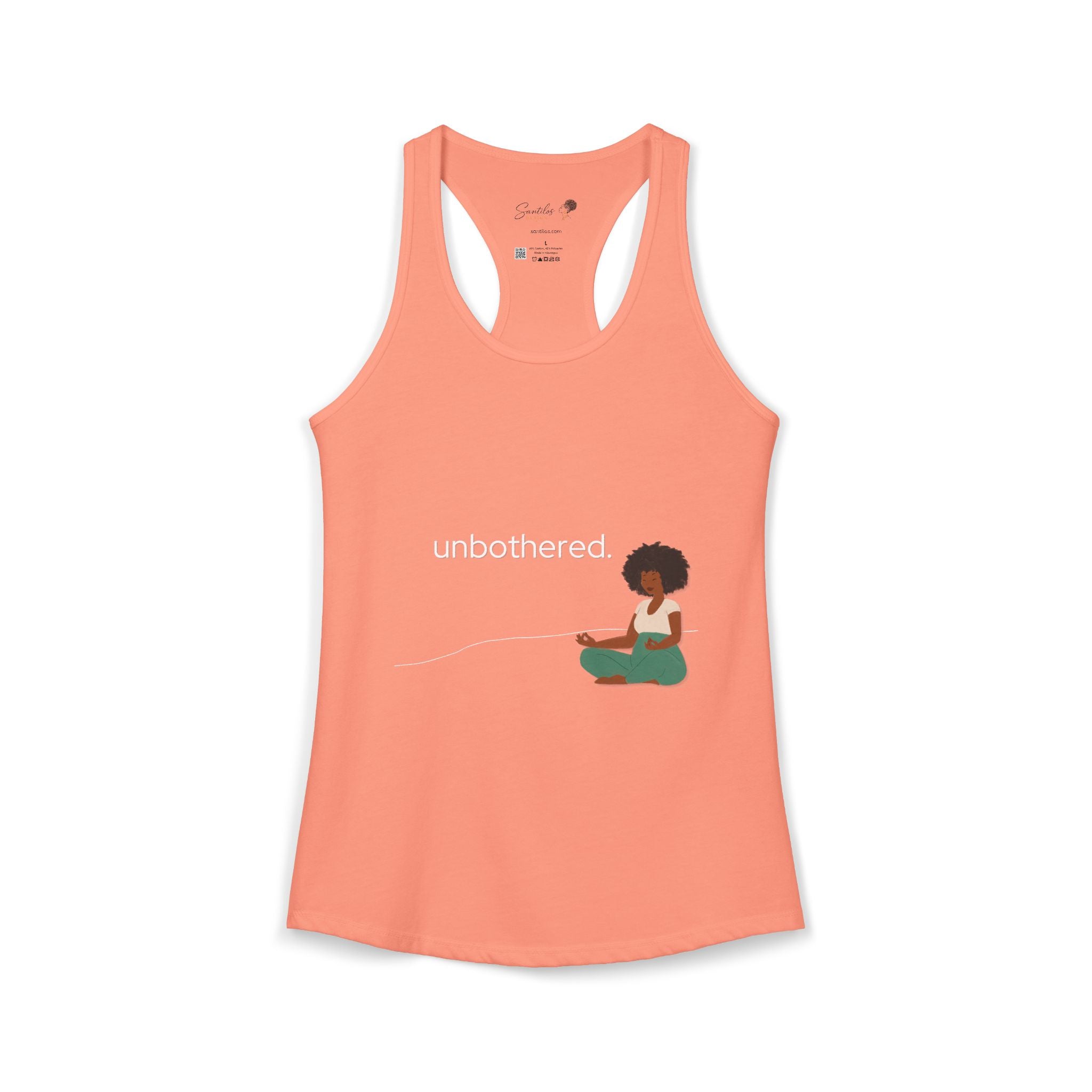 "Unbothered" Women's Ideal Racerback Tank
