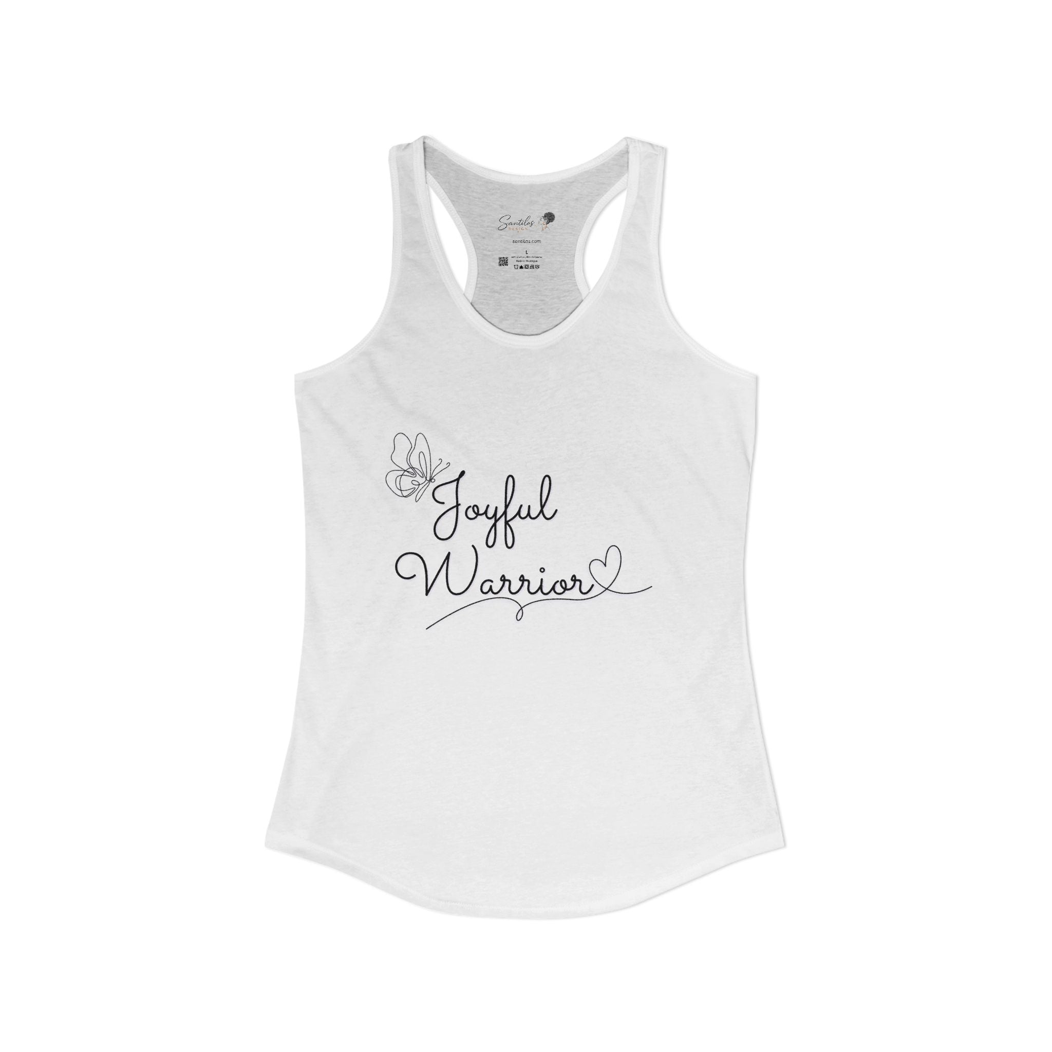 "Joyful Warrior" Women's Ideal Racerback Tank