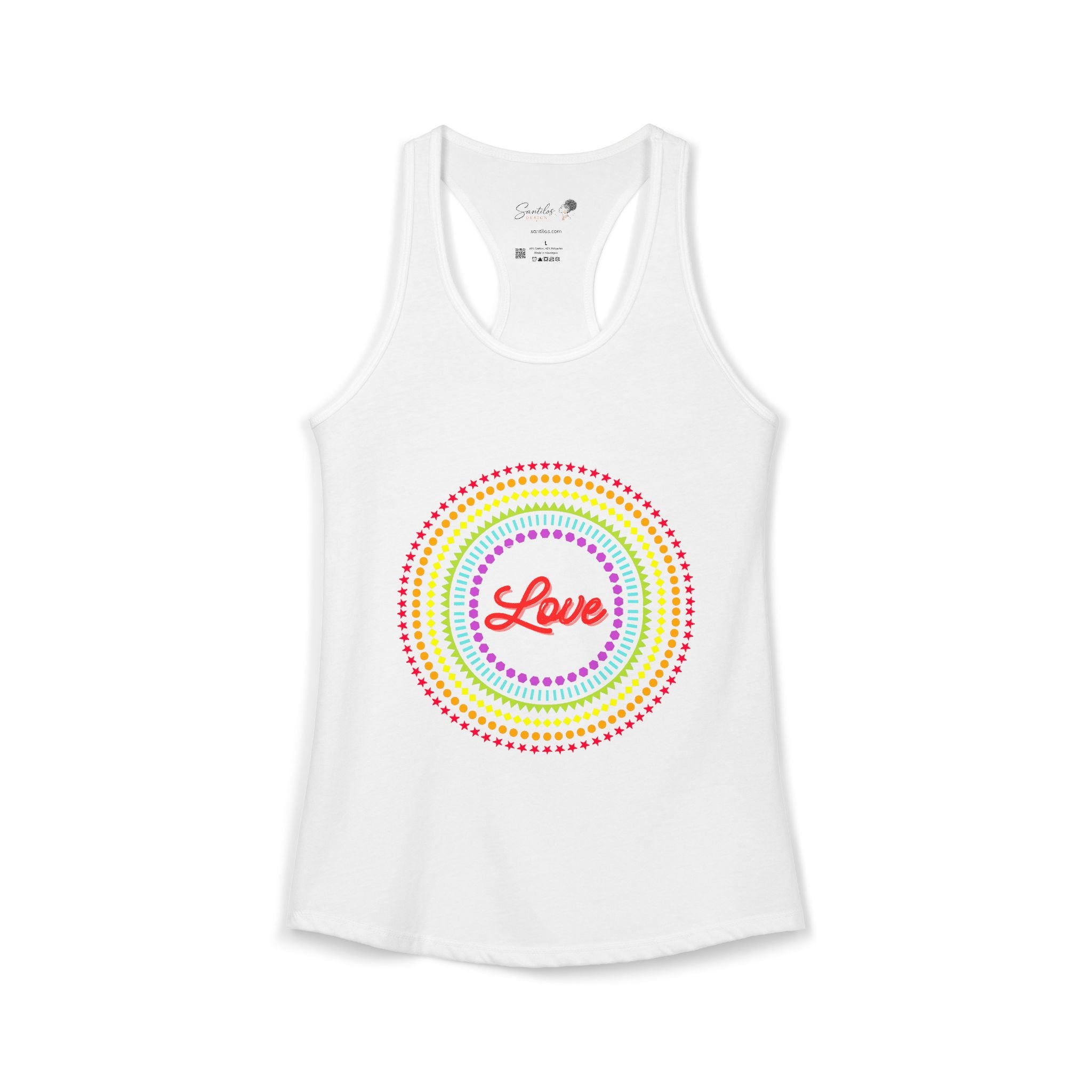 "Love" Women's Ideal Racerback Tank