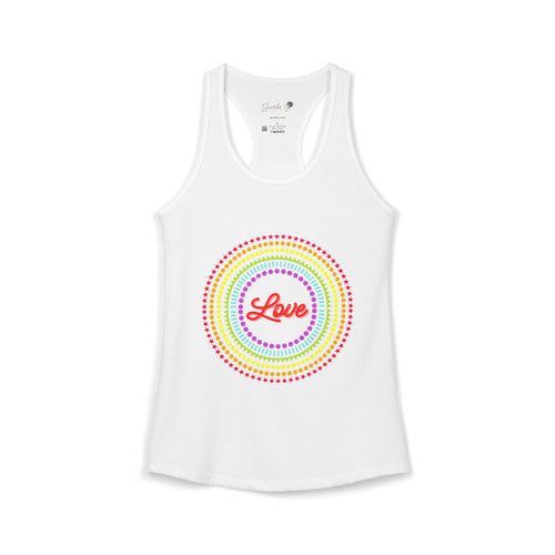 "Love" Women's Ideal Racerback Tank
