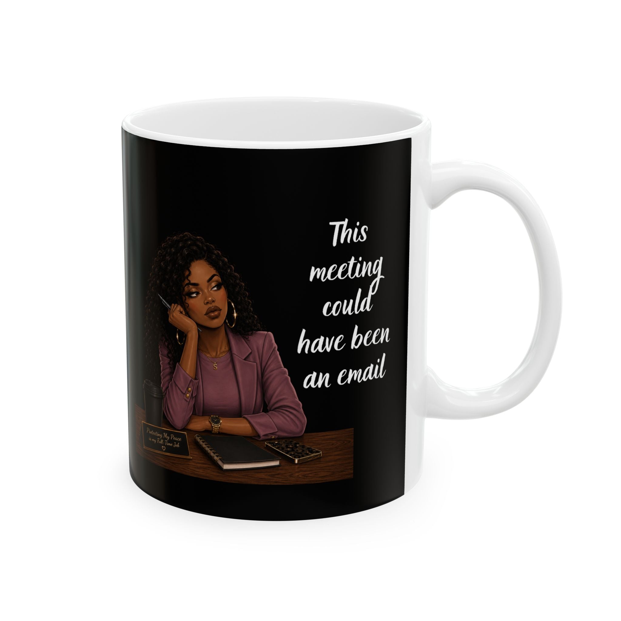 "This Meeting" Ceramic Mug — Funny Coffee Mug (11oz)