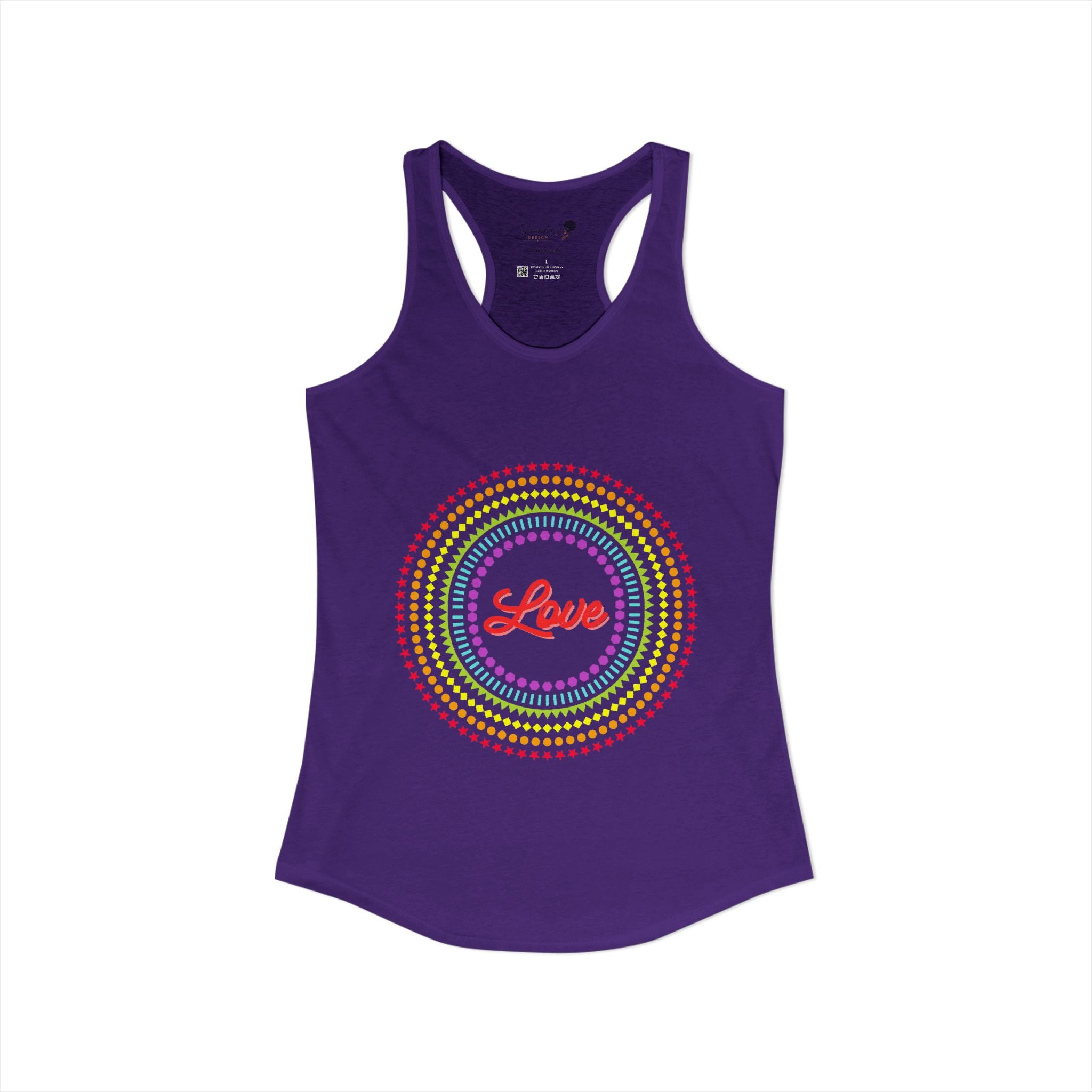 "Love" Women's Ideal Racerback Tank