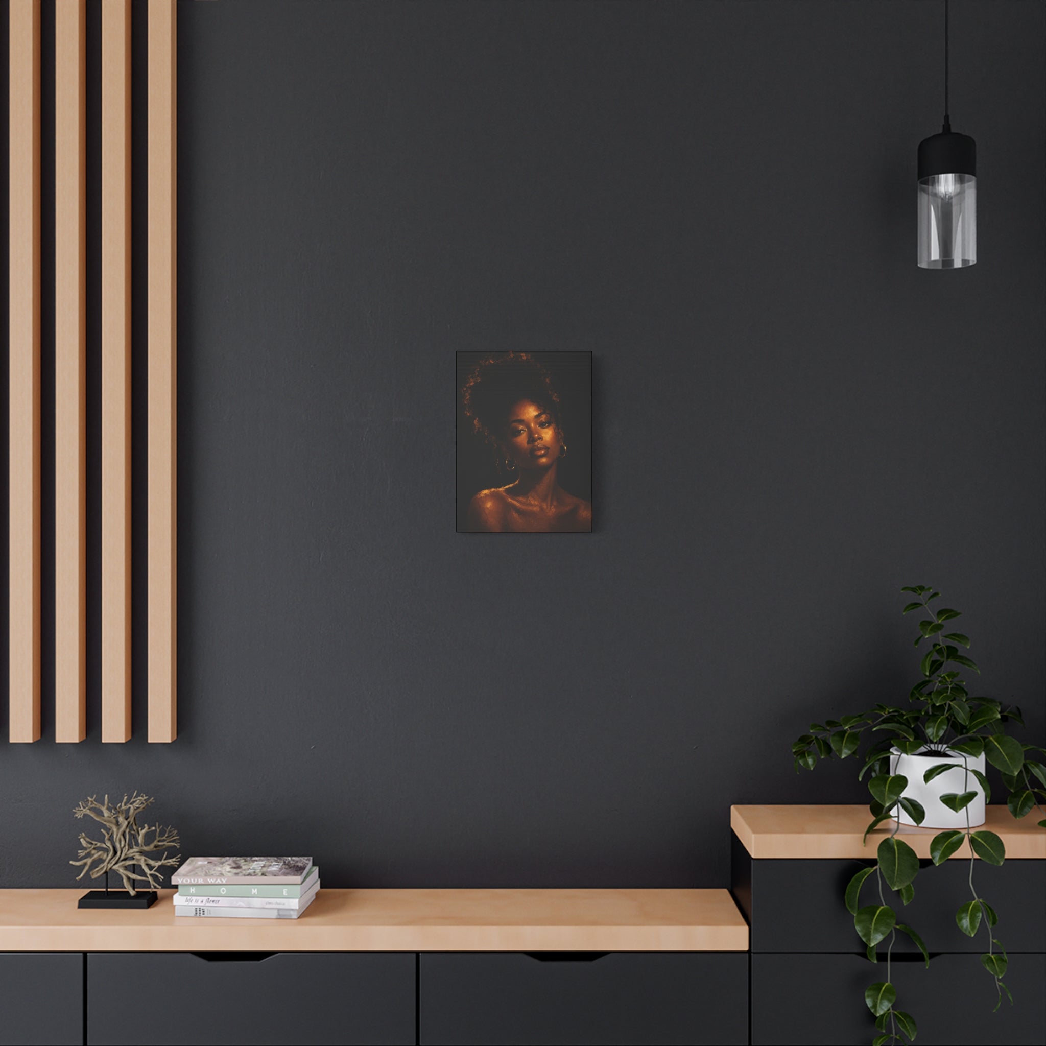 Golden Serenity — Matte Stretched Wall Art
