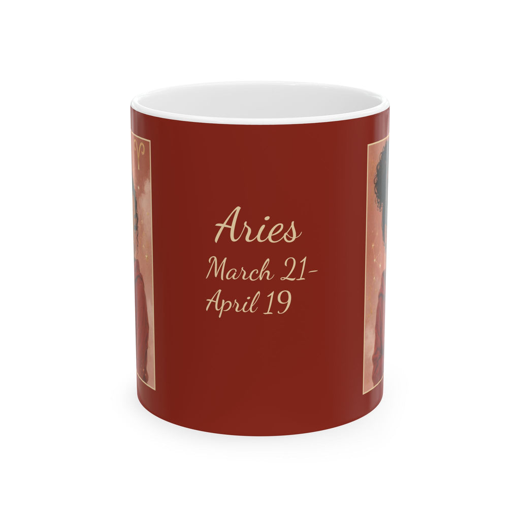 Aries Zodiac Sign Ceramic Mug — Coffee Mug (11oz)