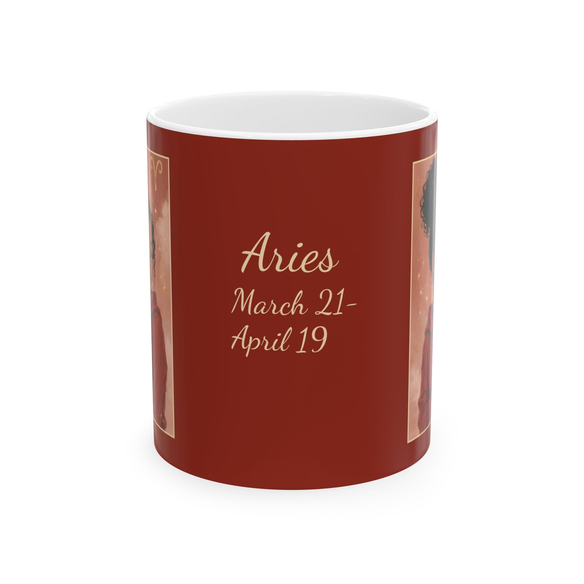 Aries Zodiac Sign Ceramic Mug — Coffee Mug (11oz)
