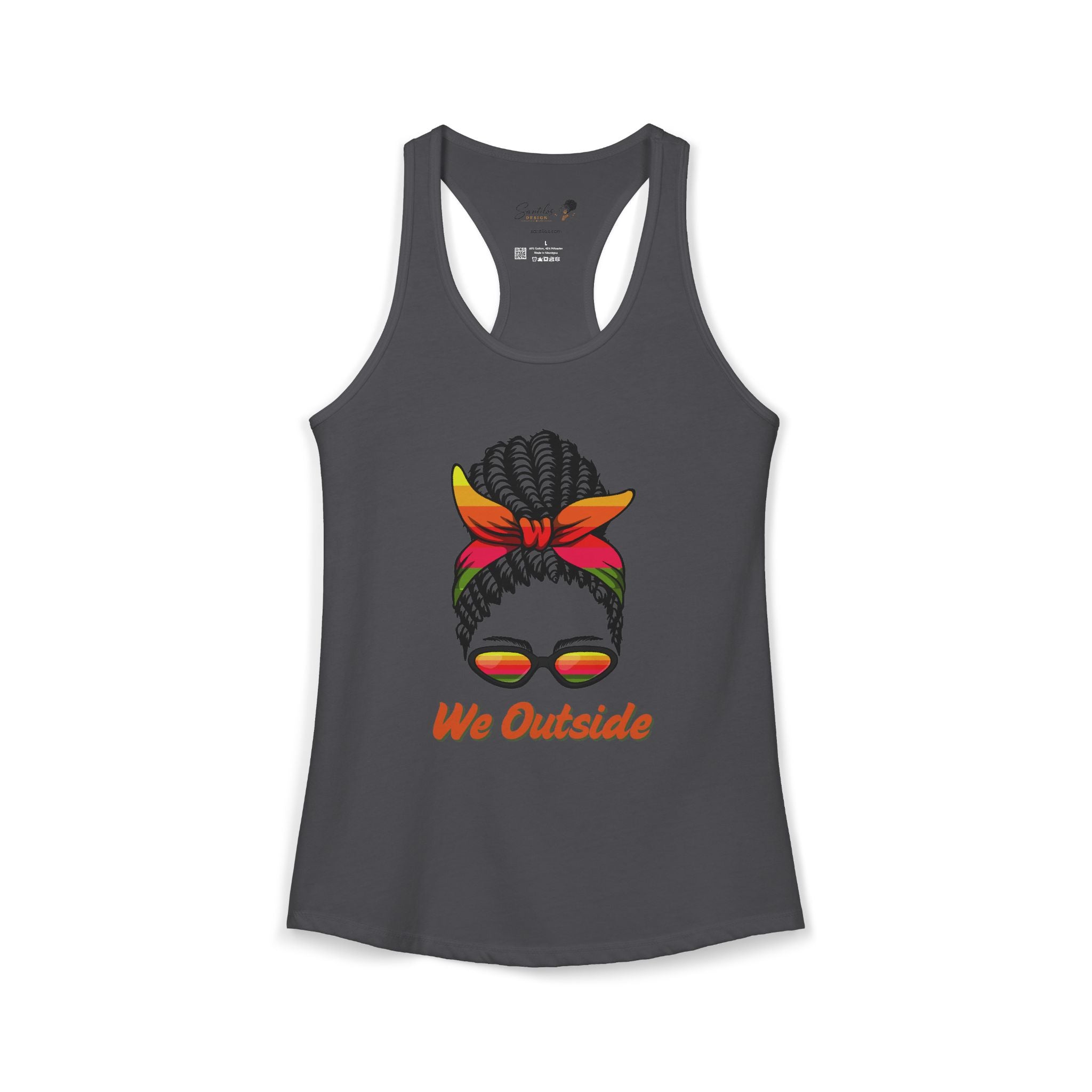 "We Outside" Women's Ideal Racerback Tank