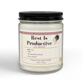 "Rest Is Productive" Soy Candle — Sea Breeze Scented (9oz)