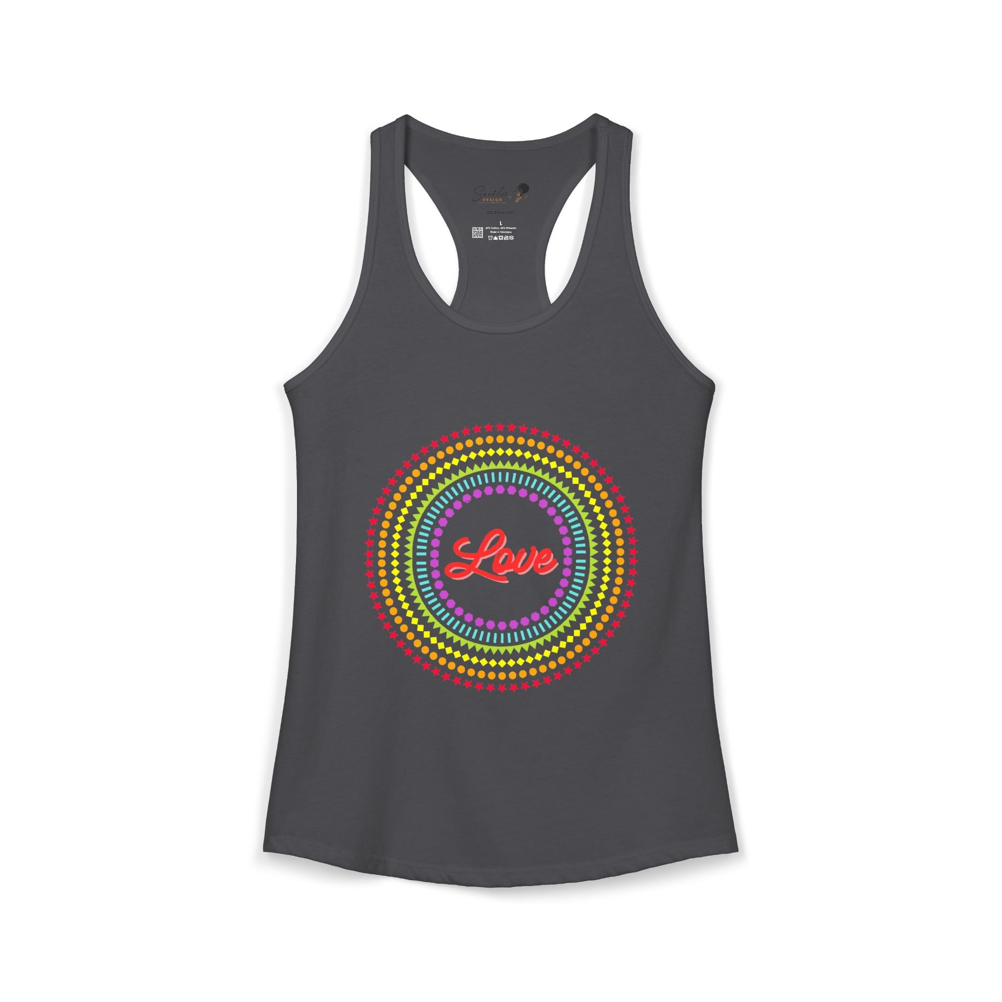 "Love" Women's Ideal Racerback Tank