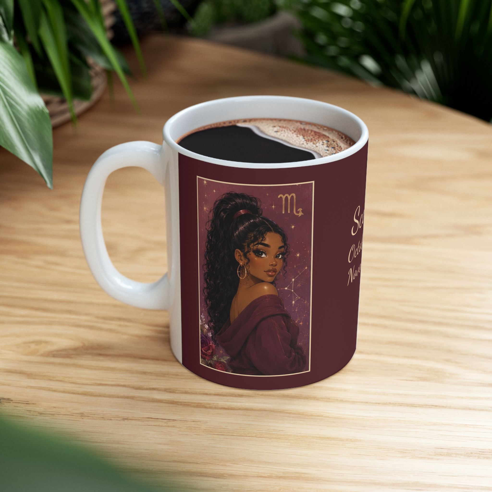 Scorpio Zodiac Sign Ceramic Mug — Coffee Mug (11oz)