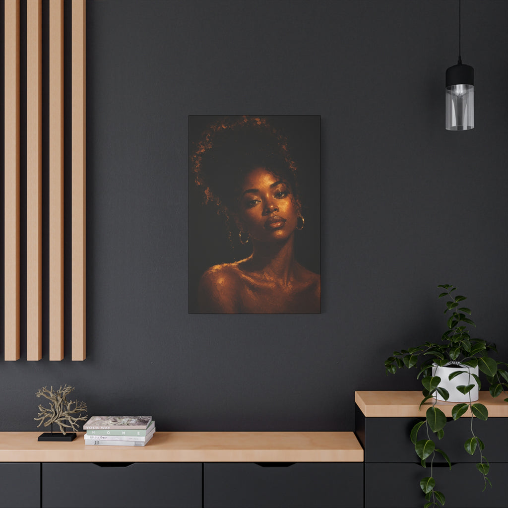 Golden Serenity — Matte Stretched Wall Art