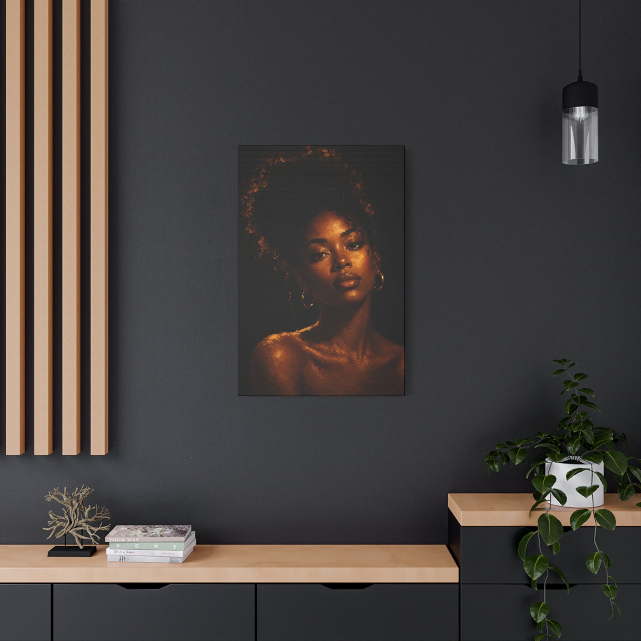 Golden Serenity — Matte Stretched Wall Art
