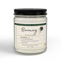 "Becoming" Soy Candle — Honeysuckle Scented (9oz)