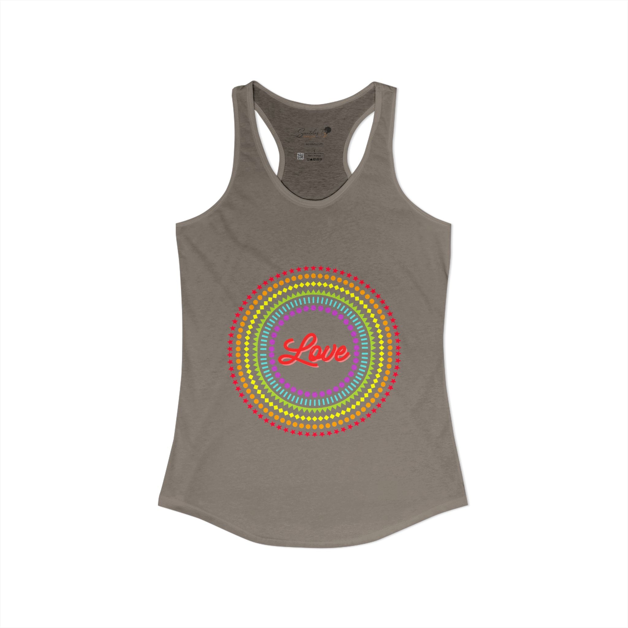 "Love" Women's Ideal Racerback Tank