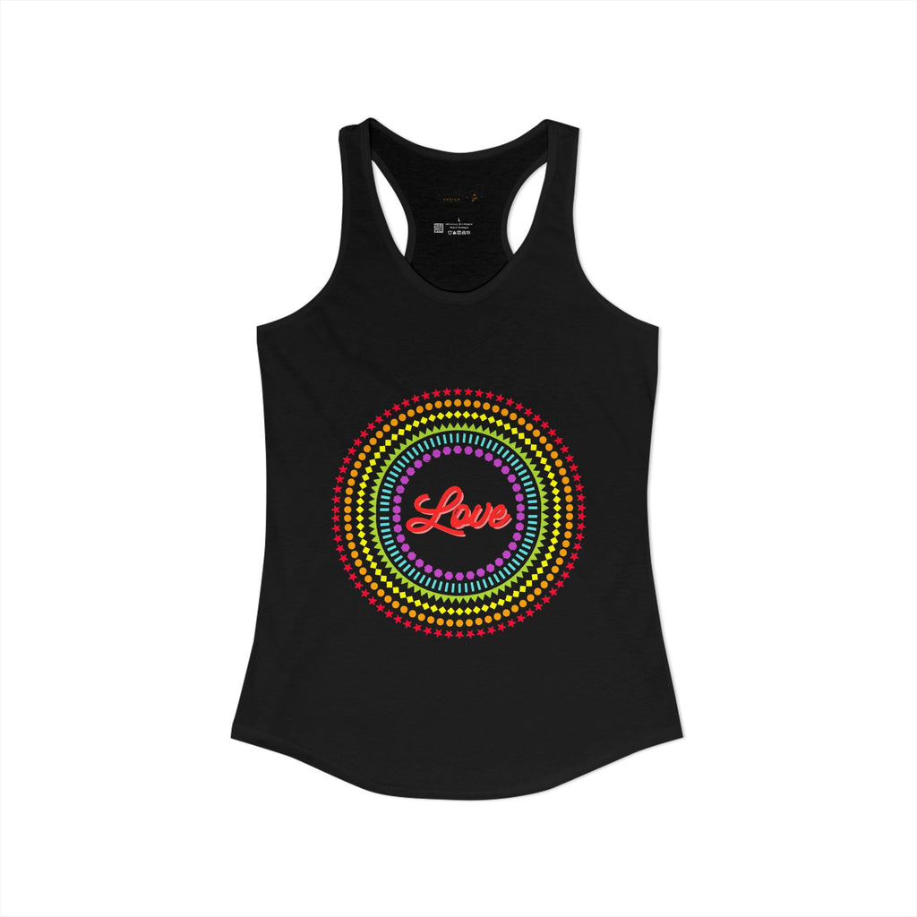 "Love" Women's Ideal Racerback Tank