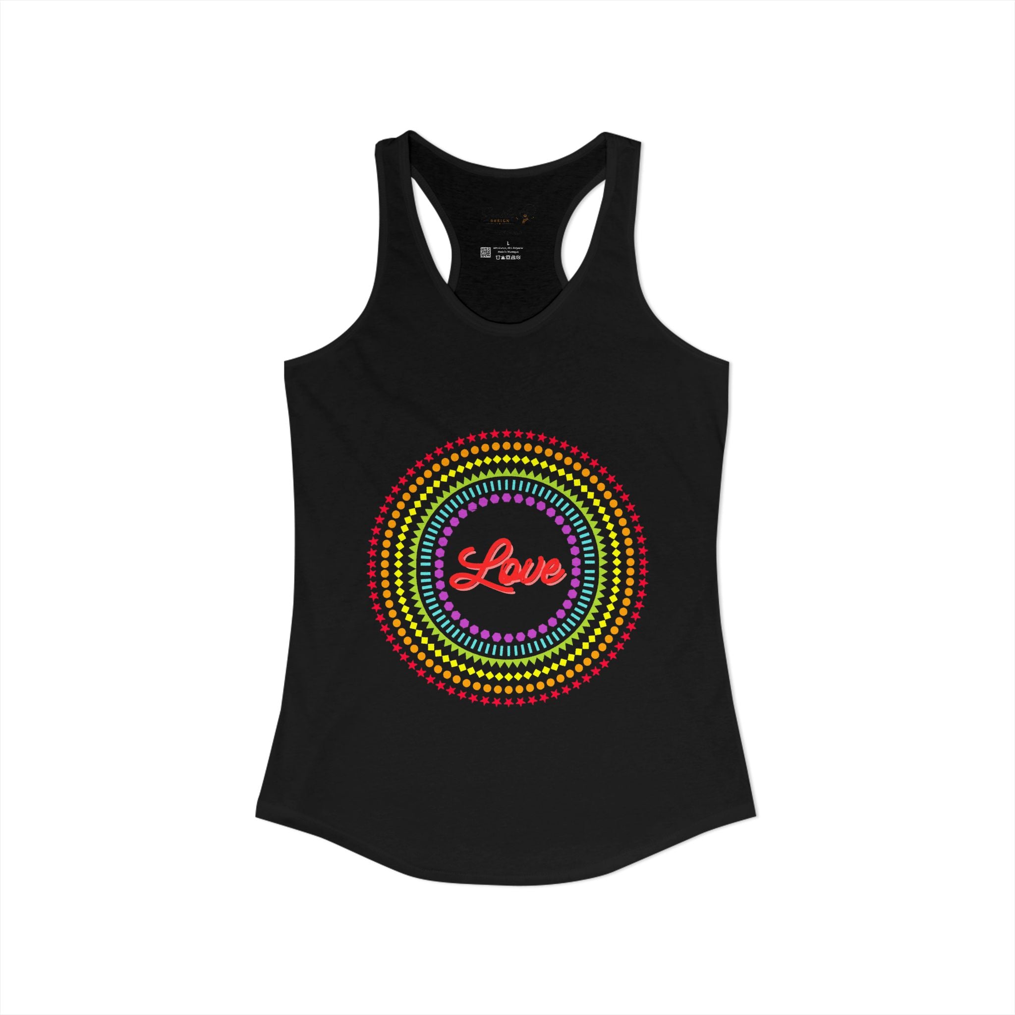 "Love" Women's Ideal Racerback Tank
