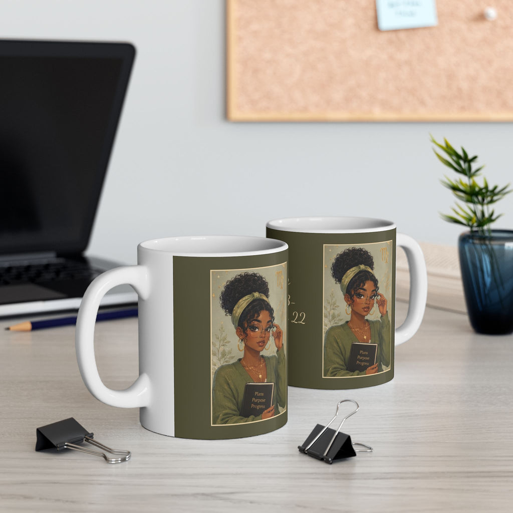 Virgo Zodiac Sign Ceramic Mug — Coffee Mug (11oz)