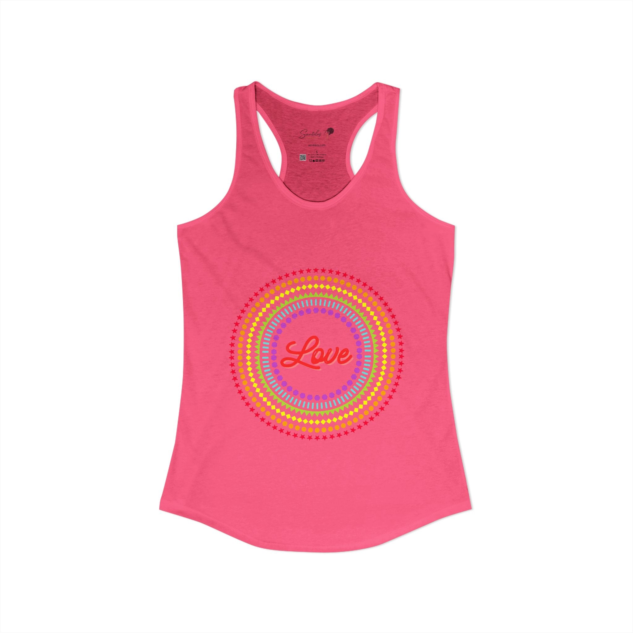 "Love" Women's Ideal Racerback Tank