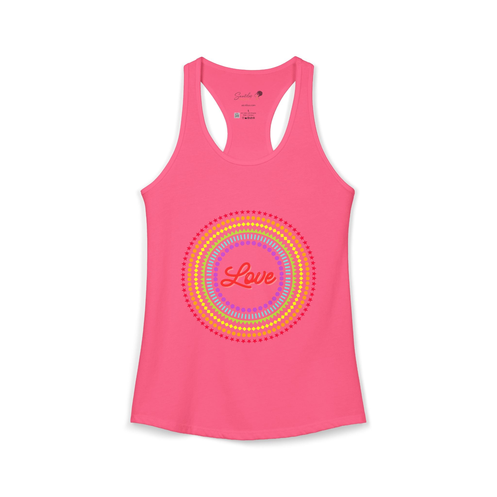 "Love" Women's Ideal Racerback Tank