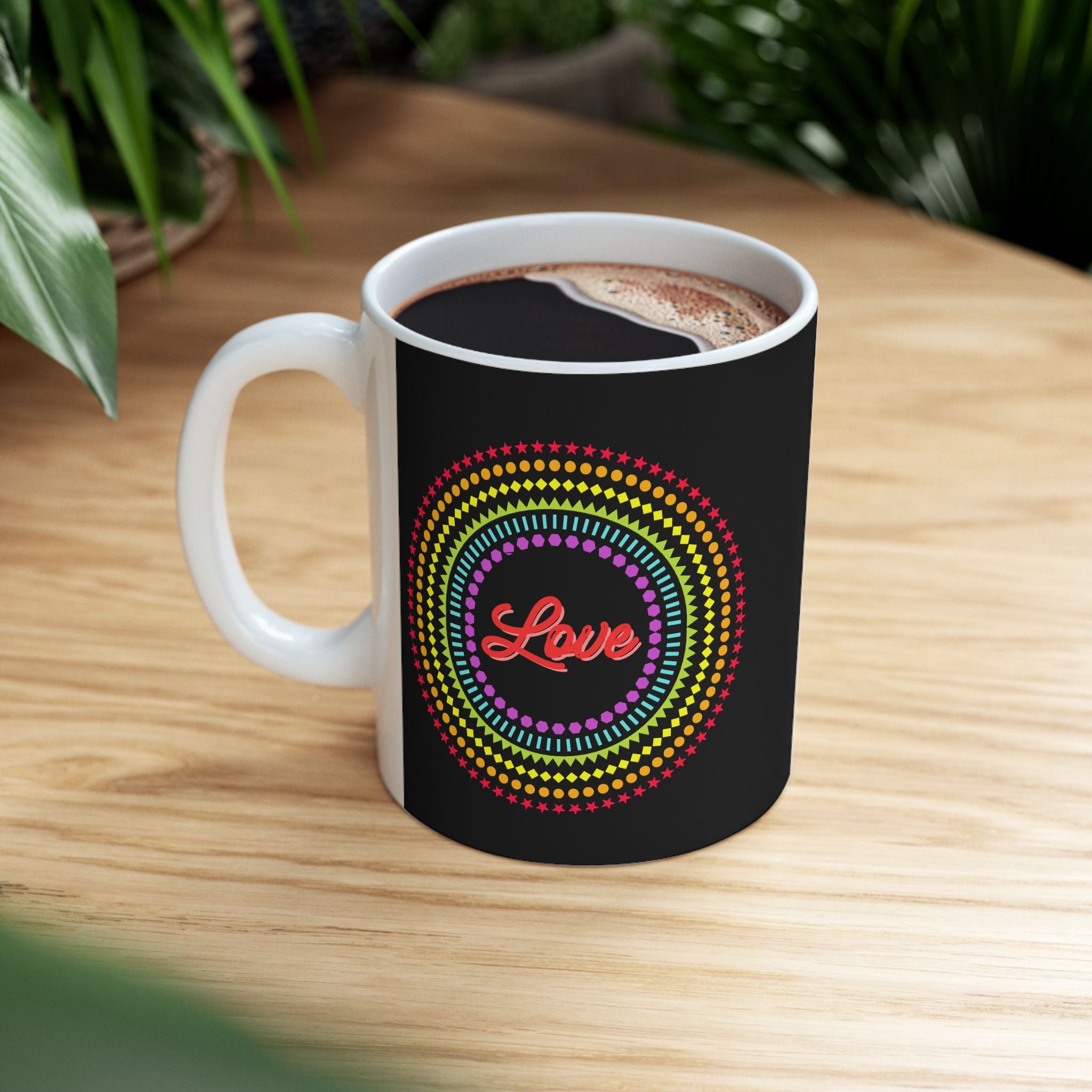 "Love" Ceramic Mug — Coffee Mug (11oz)