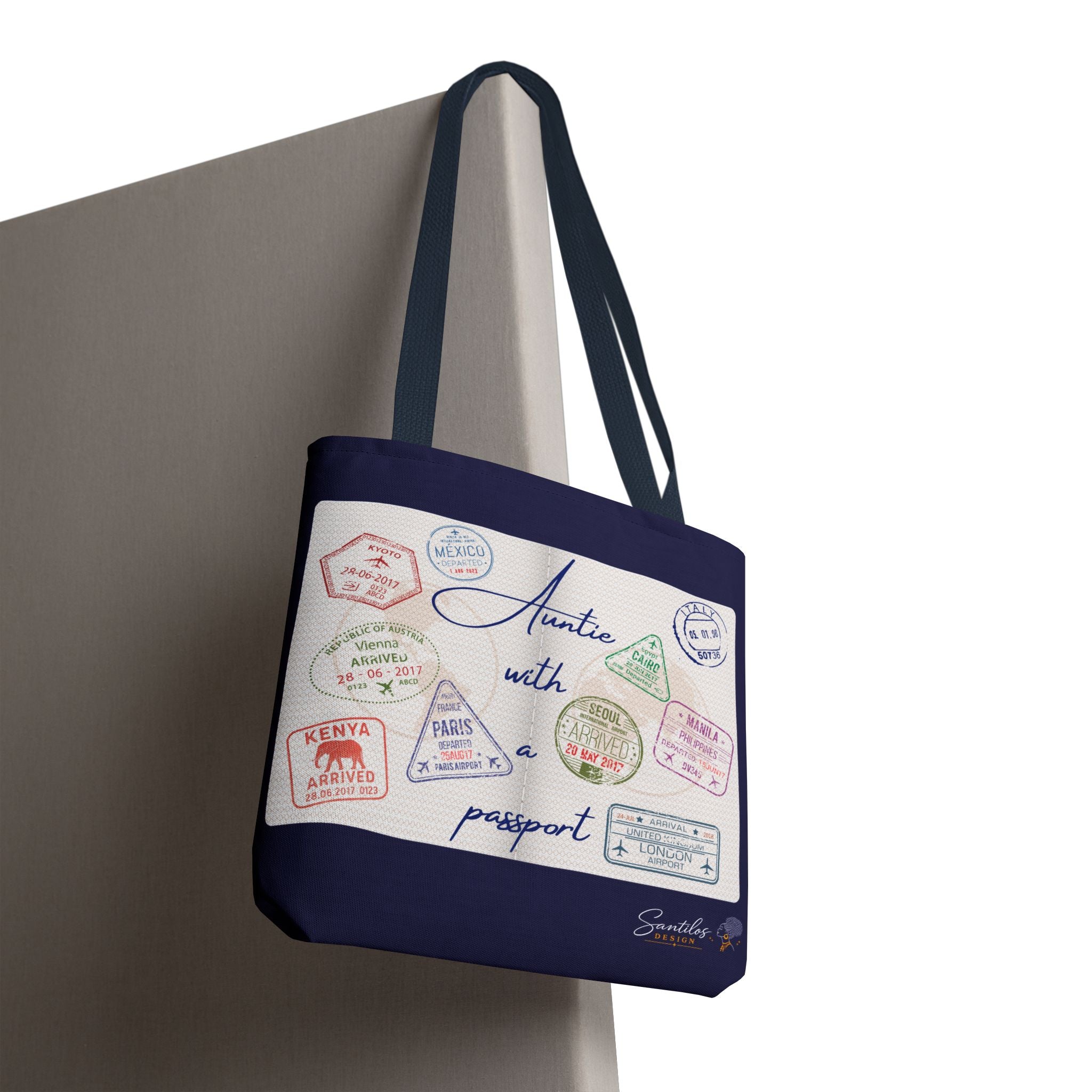 Auntie With a Passport — Statement Tote Bag