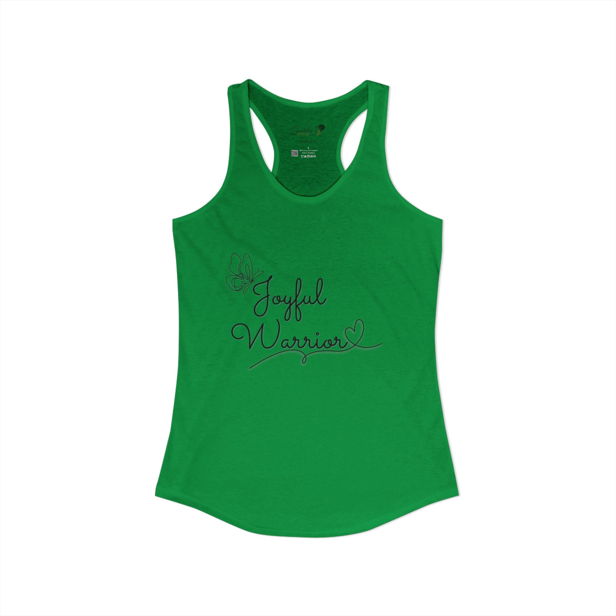 "Joyful Warrior" Women's Ideal Racerback Tank