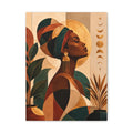 Earth & Gold Goddess — Matte Stretched Wall Art
