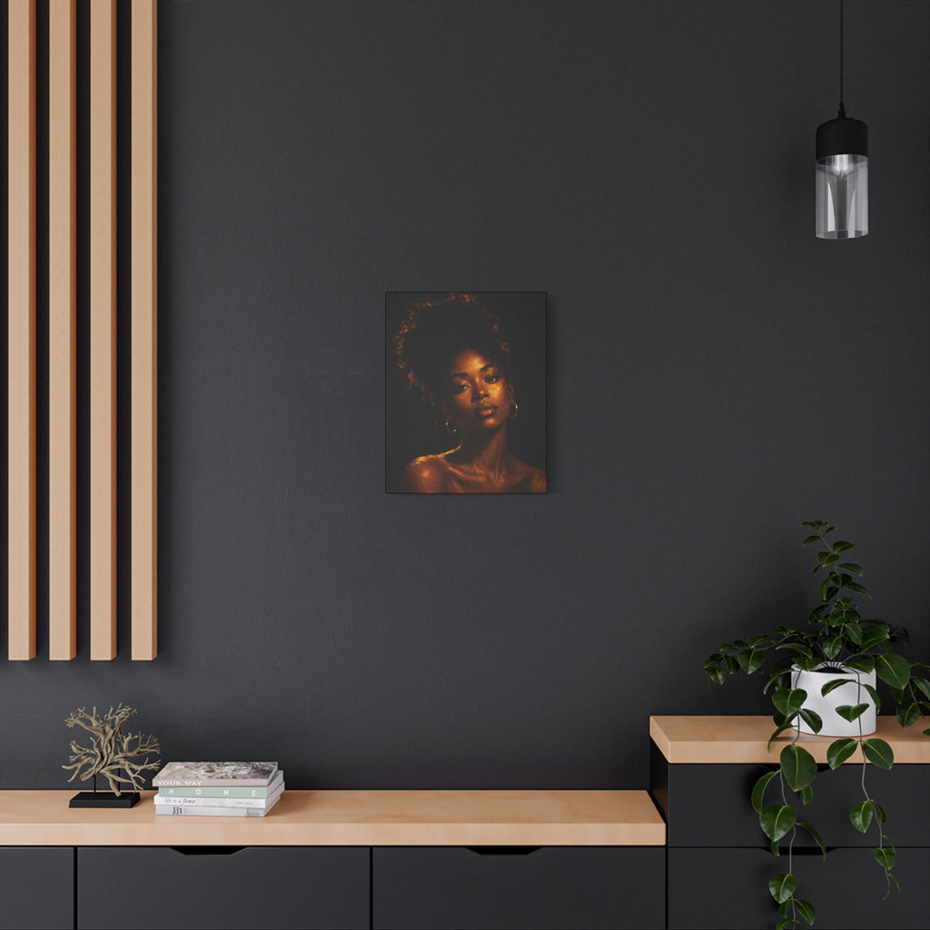 Golden Serenity — Matte Stretched Wall Art