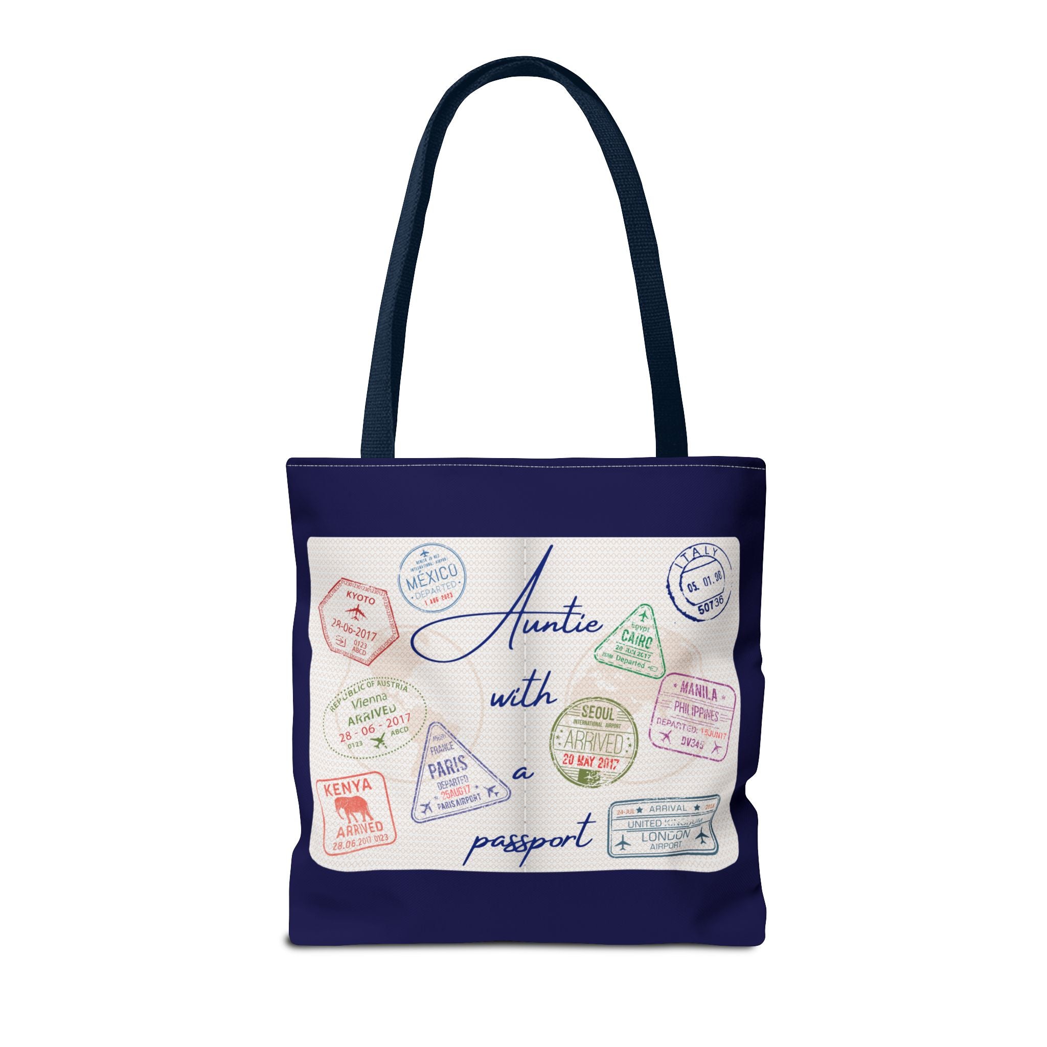 Auntie With a Passport — Statement Tote Bag