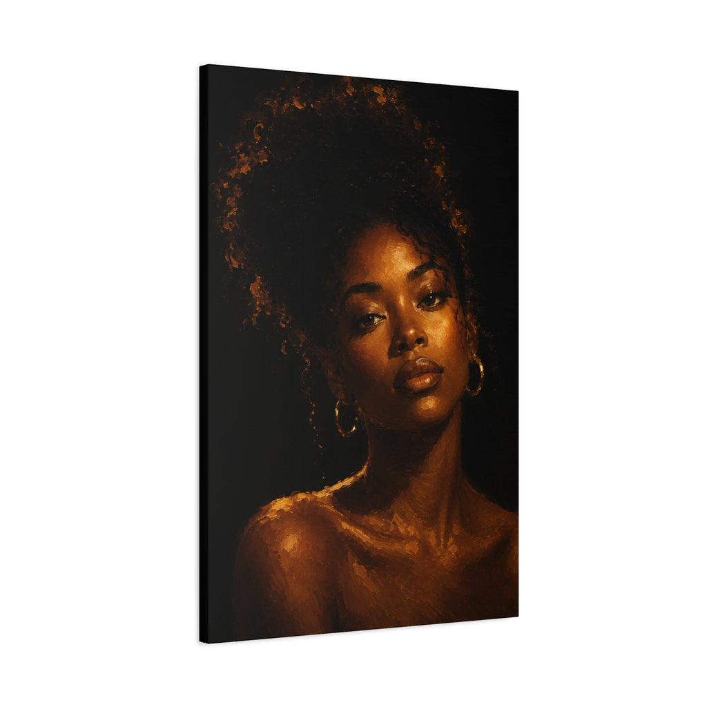 Golden Serenity — Matte Stretched Wall Art