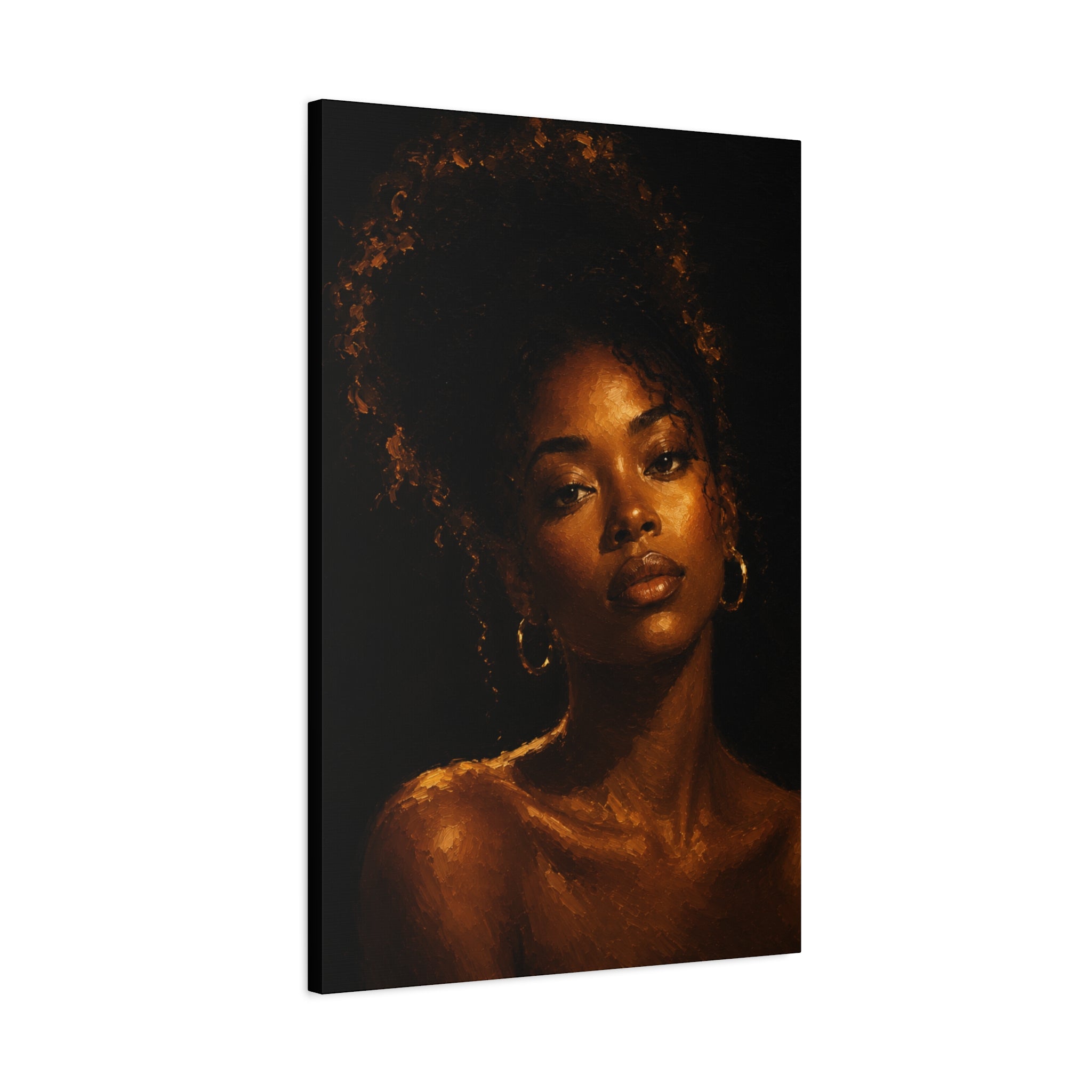 Golden Serenity — Matte Stretched Wall Art