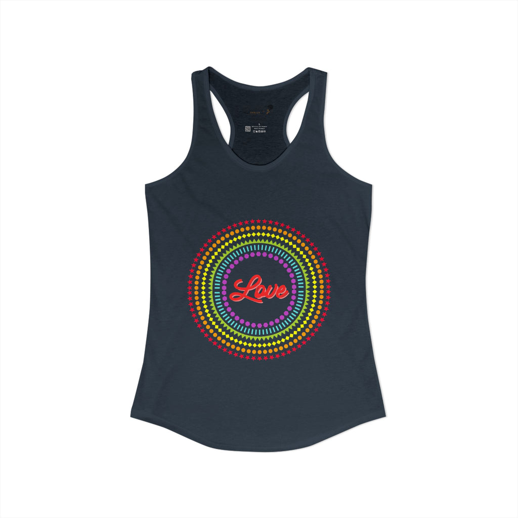 "Love" Women's Ideal Racerback Tank