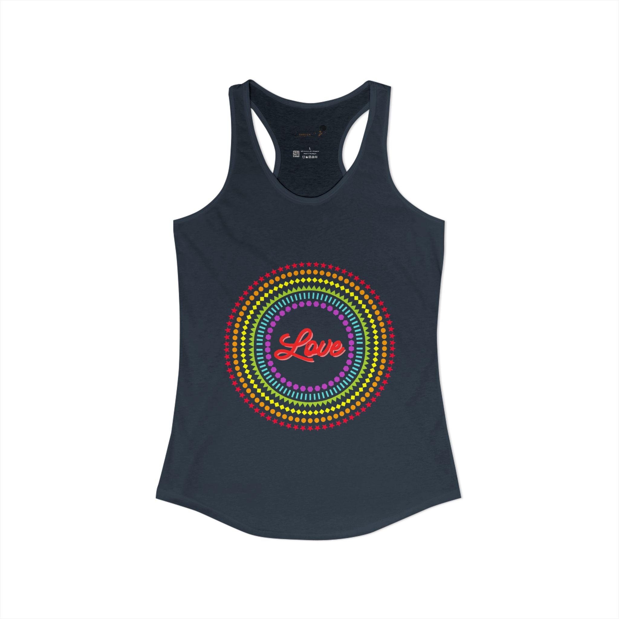 "Love" Women's Ideal Racerback Tank