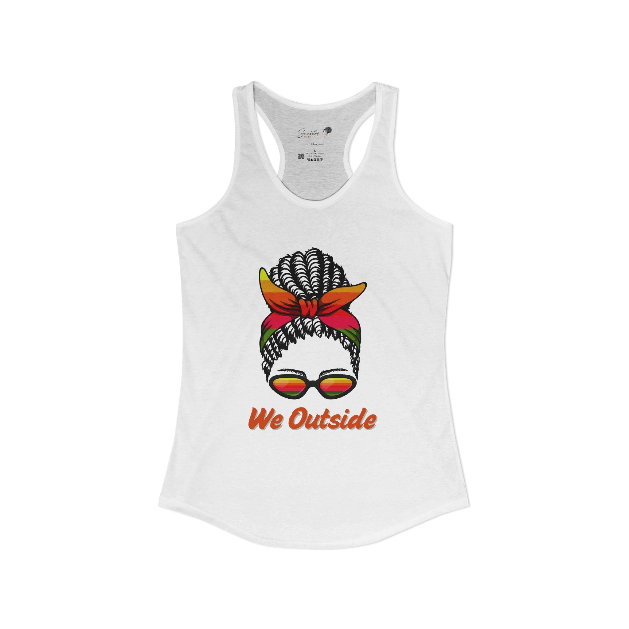 "We Outside" Women's Ideal Racerback Tank