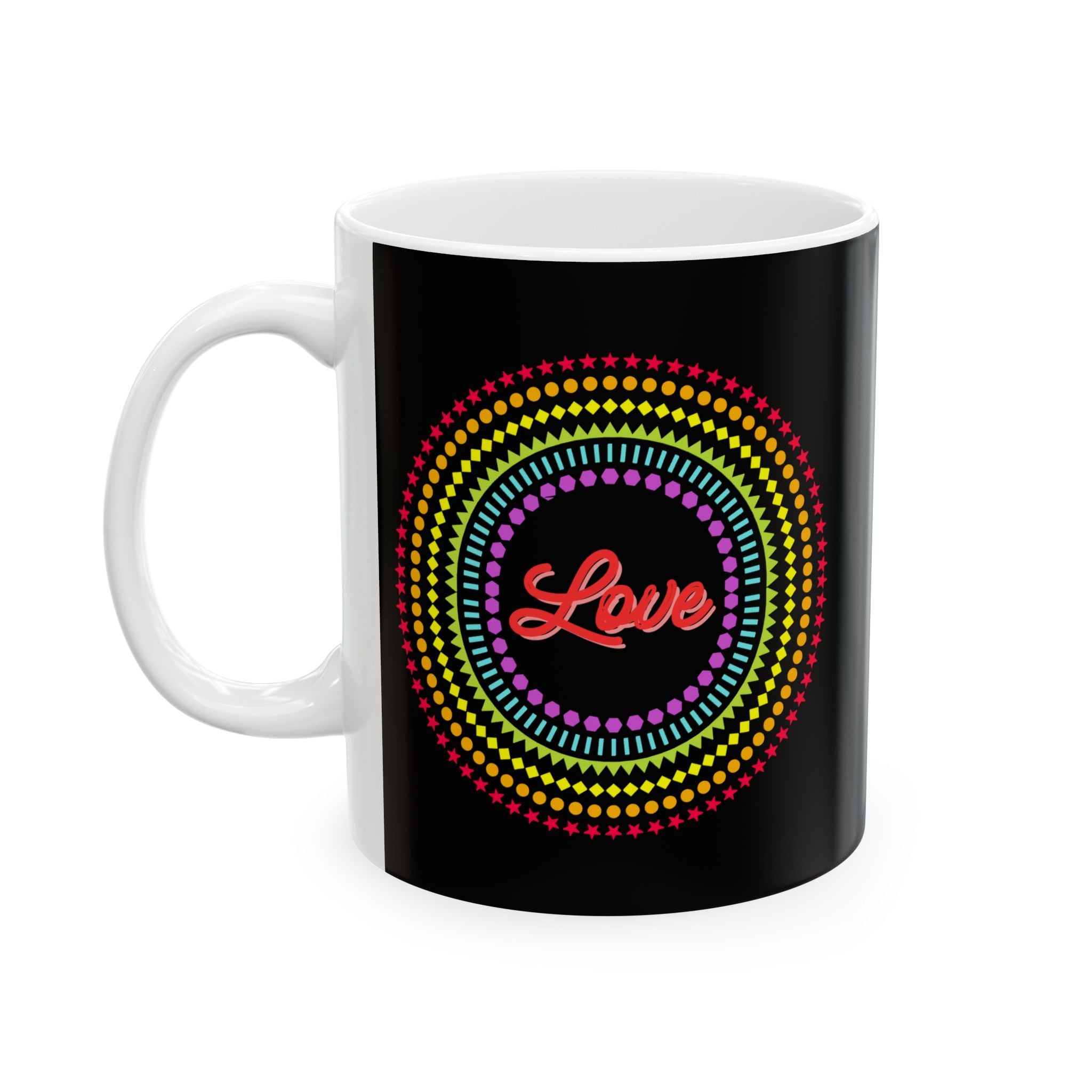 "Love" Ceramic Mug — Coffee Mug (11oz)