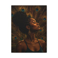 Peacock Dreams — Matte Stretched Wall Art